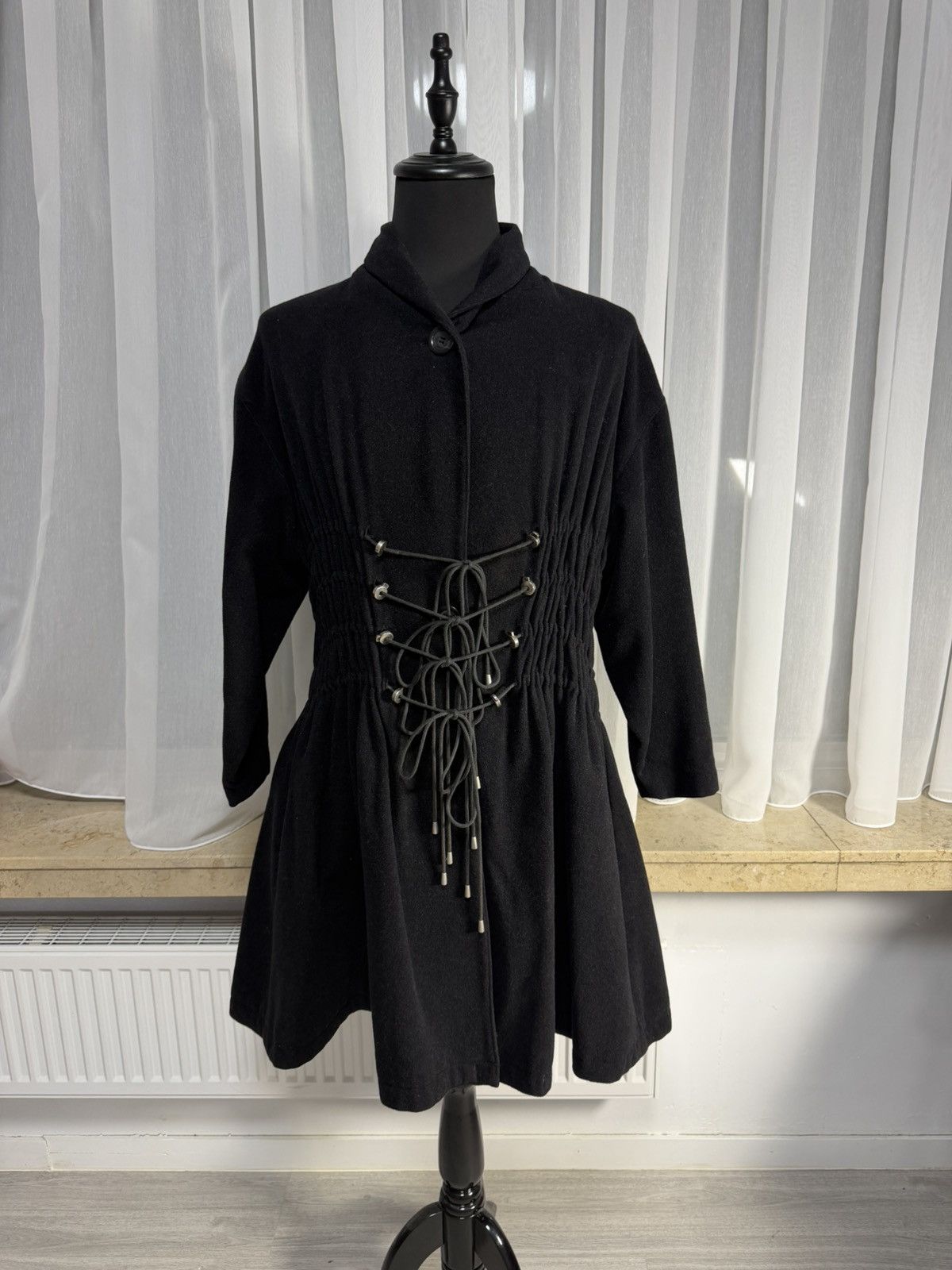 Ann Demeulemeester Ann Demeulemeester Corset Wool Coat / Archive Piece Size S / US 4 / IT 40 - 8 Thumbnail