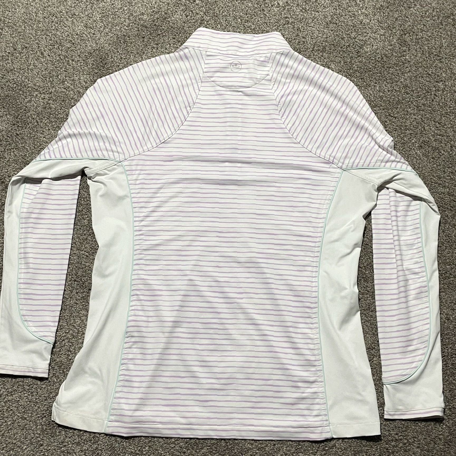 Peter Millar PETER MILLAR UPF 50+ Purple Striped Pullover Womens Plus Size M Activewear Size M / US 6-8 / IT 42-44 - 5 Thumbnail