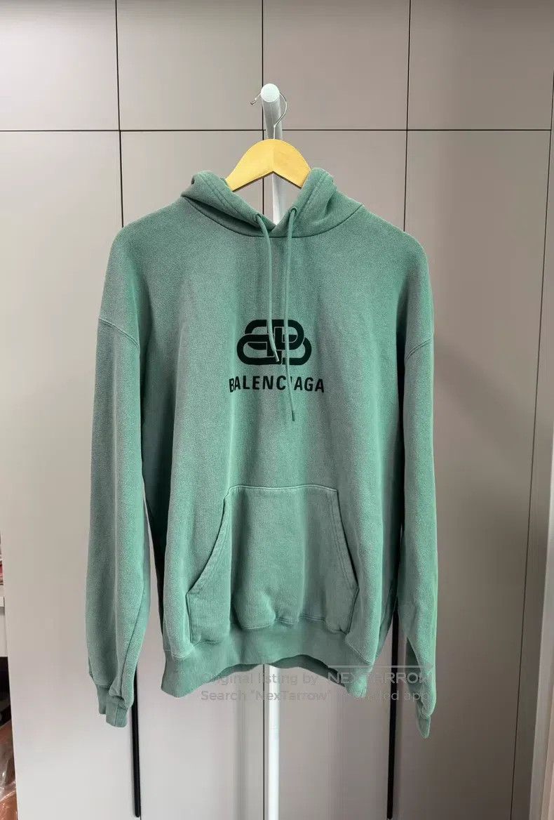 Balenciaga Balenciaga Green Buckle Hoodie Size US S / EU 44-46 / 1 - 1 Thumbnail