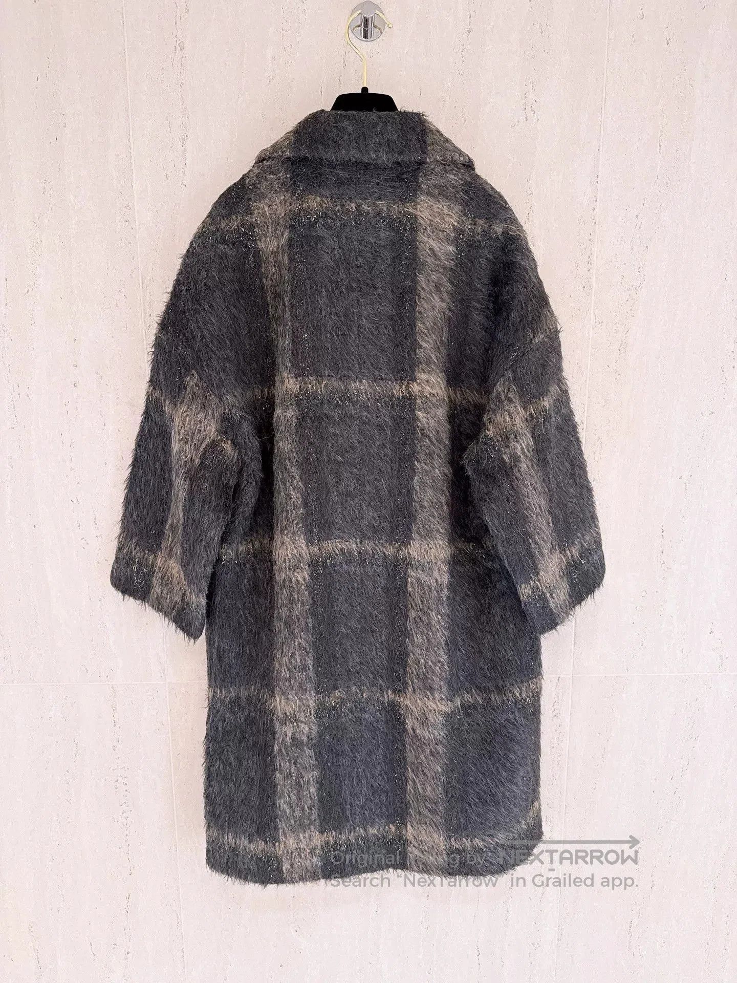 Brunello Cucinelli Brunello Cucinelli Alpaca Gray Plaid Coat. Size US S / EU 44-46 / 1 - 2 Thumbnail