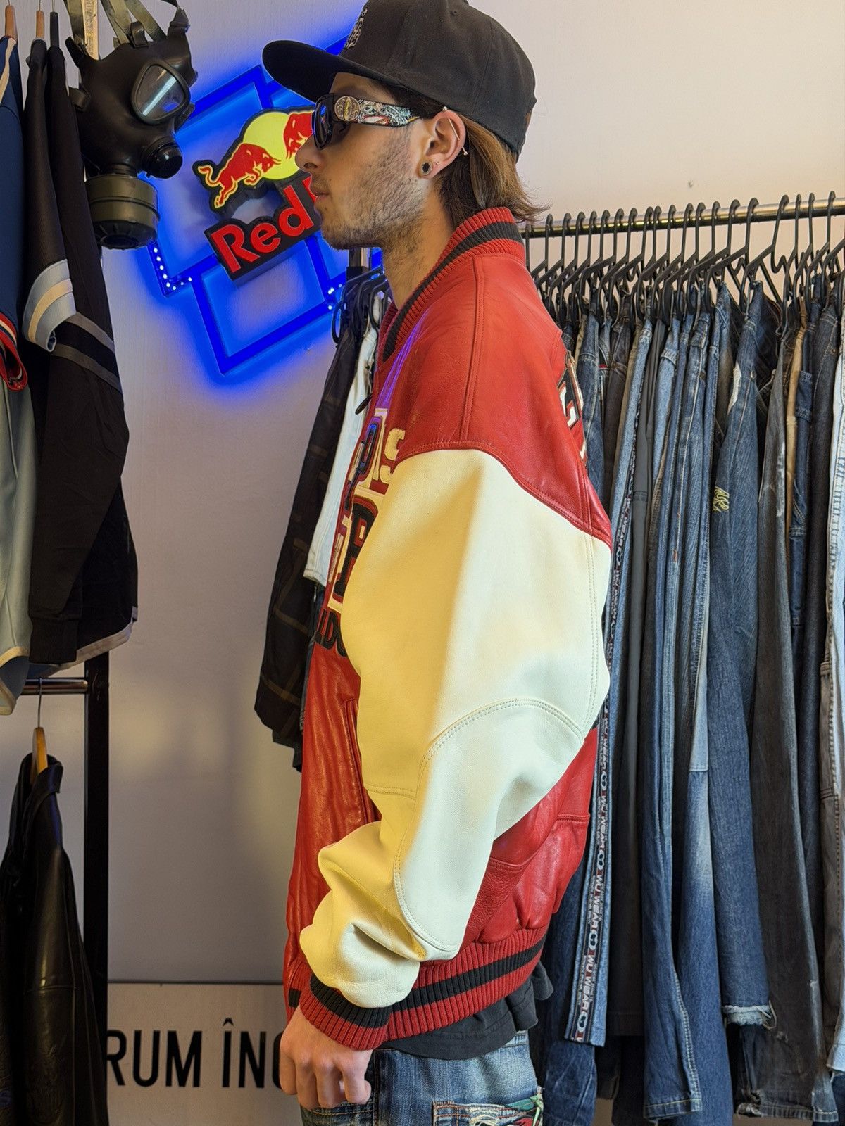Pelle Pelle Vintage Pelle Pelle 1978 Bulldog leather varsity jacket Size US XL / EU 56 / 4 - 3 Thumbnail