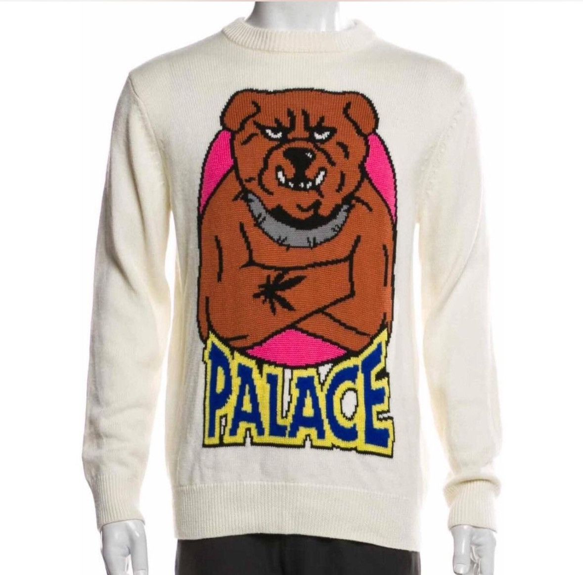 Palace Palace Bulldog Knit Sweater Size US M / EU 48-50 / 2 - 1 Thumbnail