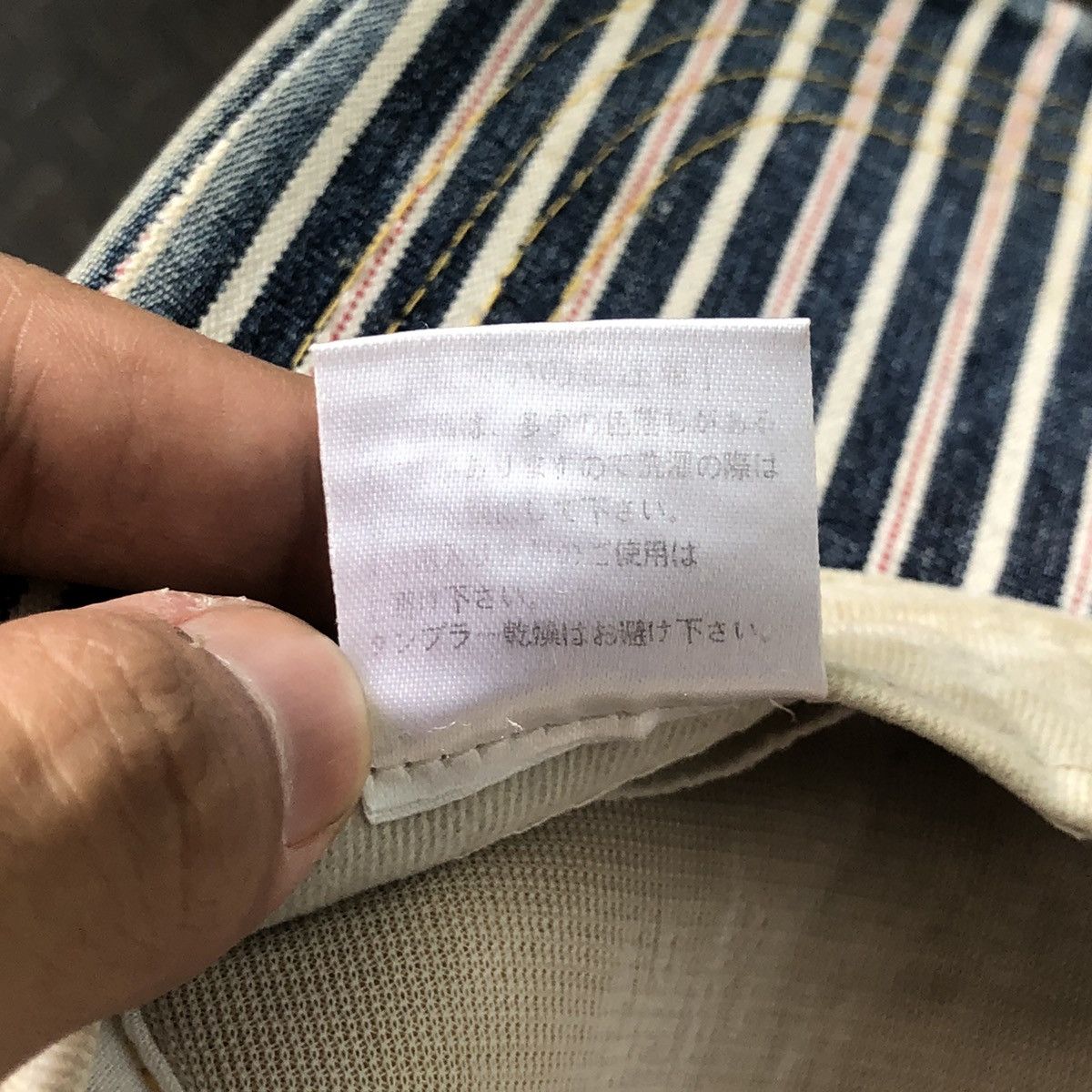 Dickies 🚫 SOLD 🚫 Vintage Hat Dickies Hickory Stripe Big Logo Size ONE SIZE - 7 Thumbnail