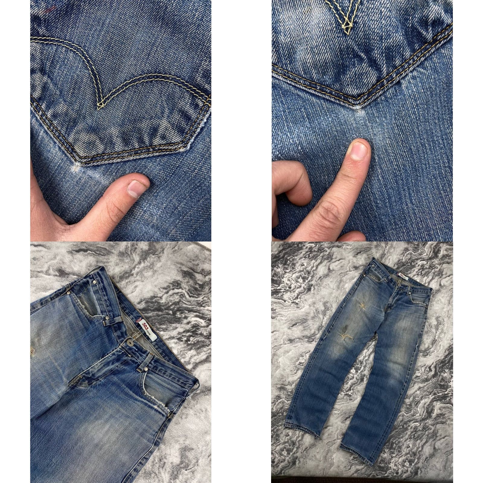 Levi's VINTAGE Levi's 503 Denim Jeans Men 32x34 Blue Straight 5-Pocket Regular Size 32 Product Line Levi's 500 Series Jeans Size US 32 / EU 48 - 8 Thumbnail