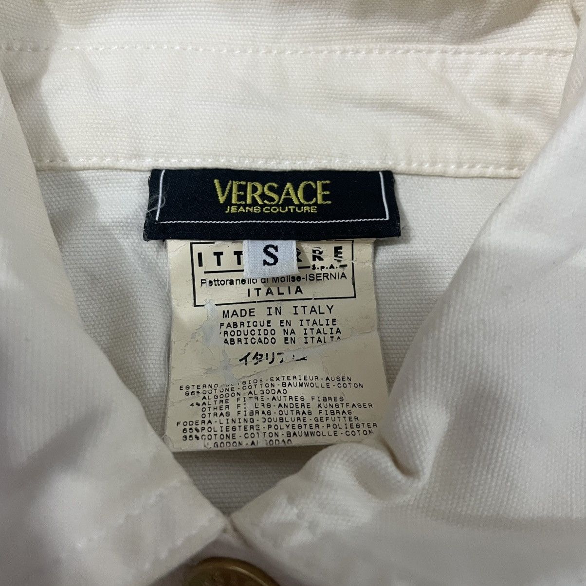 Versace Vintage Versace Denim Zipper Jacket Size US S / EU 44-46 / 1 - 5 Thumbnail