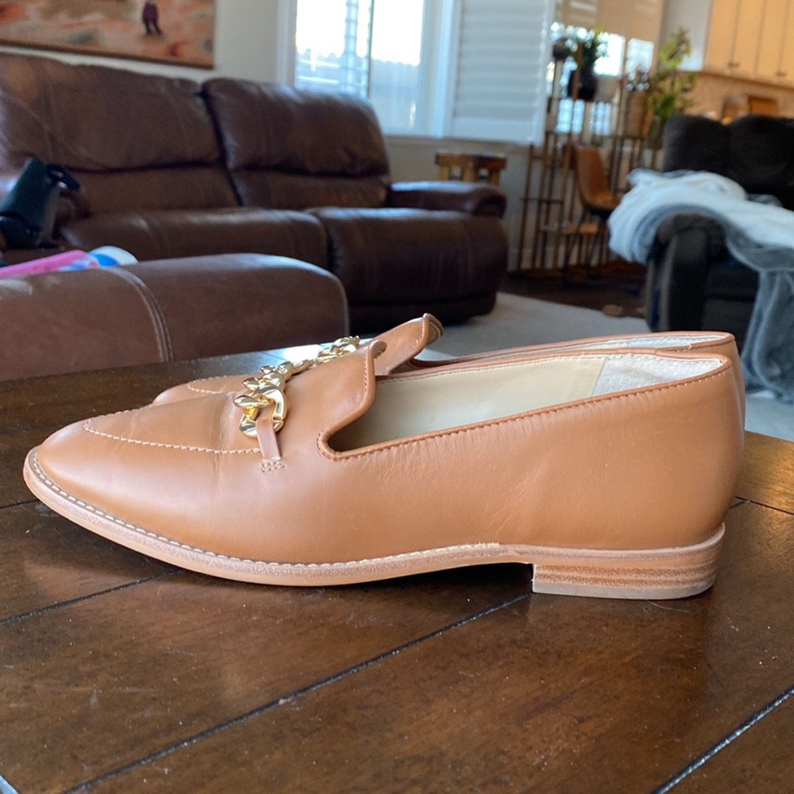 Other Talbots Leighton Chainlink Nappa Loafers Havana Tan size 8 Size US 8 / IT 38 - 5 Thumbnail