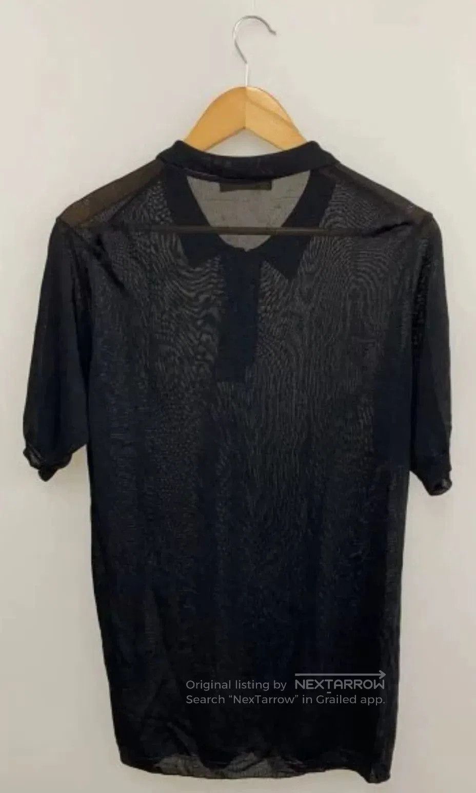 Yohji Yamamoto Y's for men black polo shirt. Size US M / EU 48-50 / 2 - 2 Thumbnail