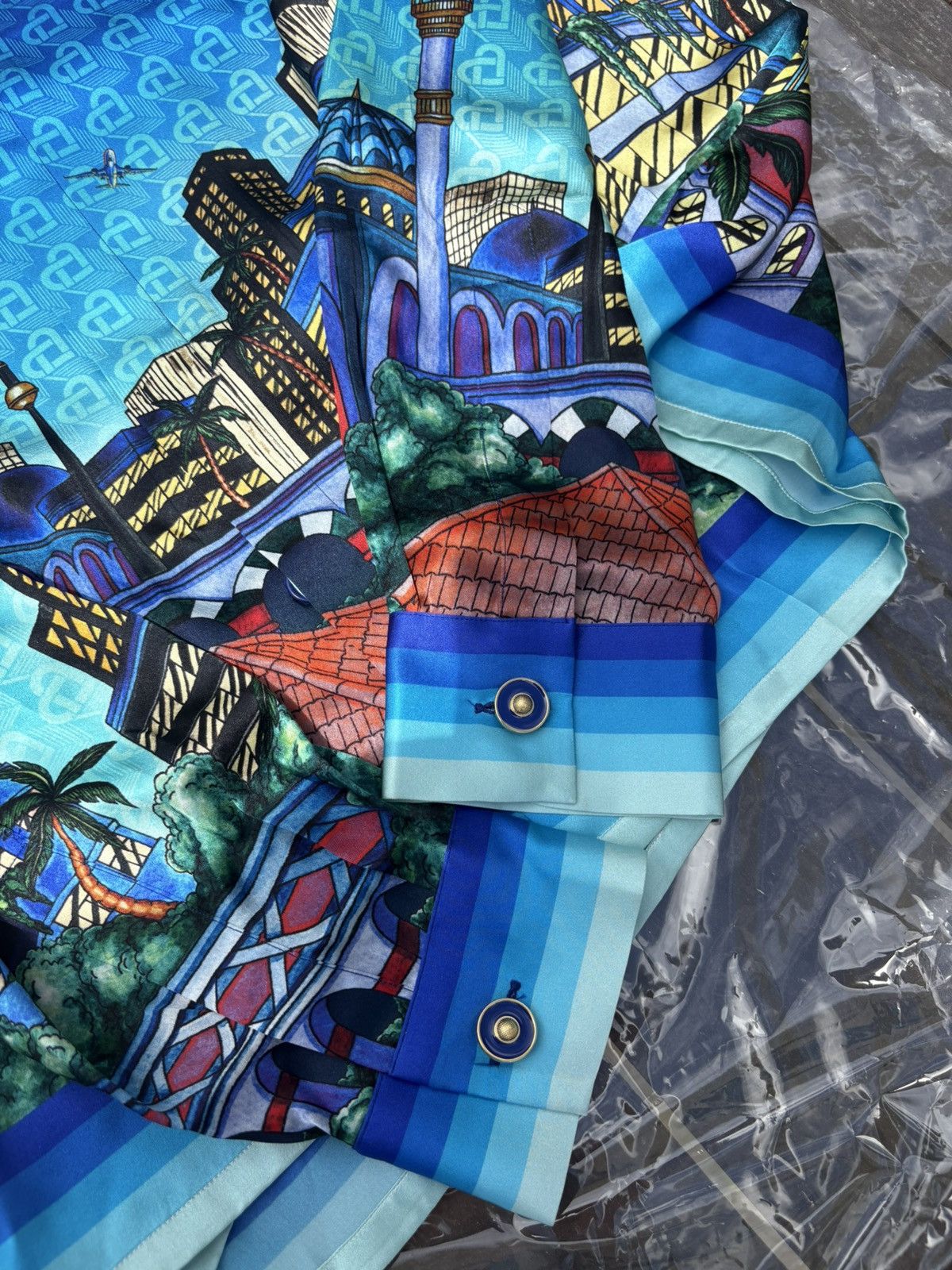 Casablanca Casablanca - The Night View Silk Shirt Size US M / EU 48-50 / 2 - 4 Thumbnail