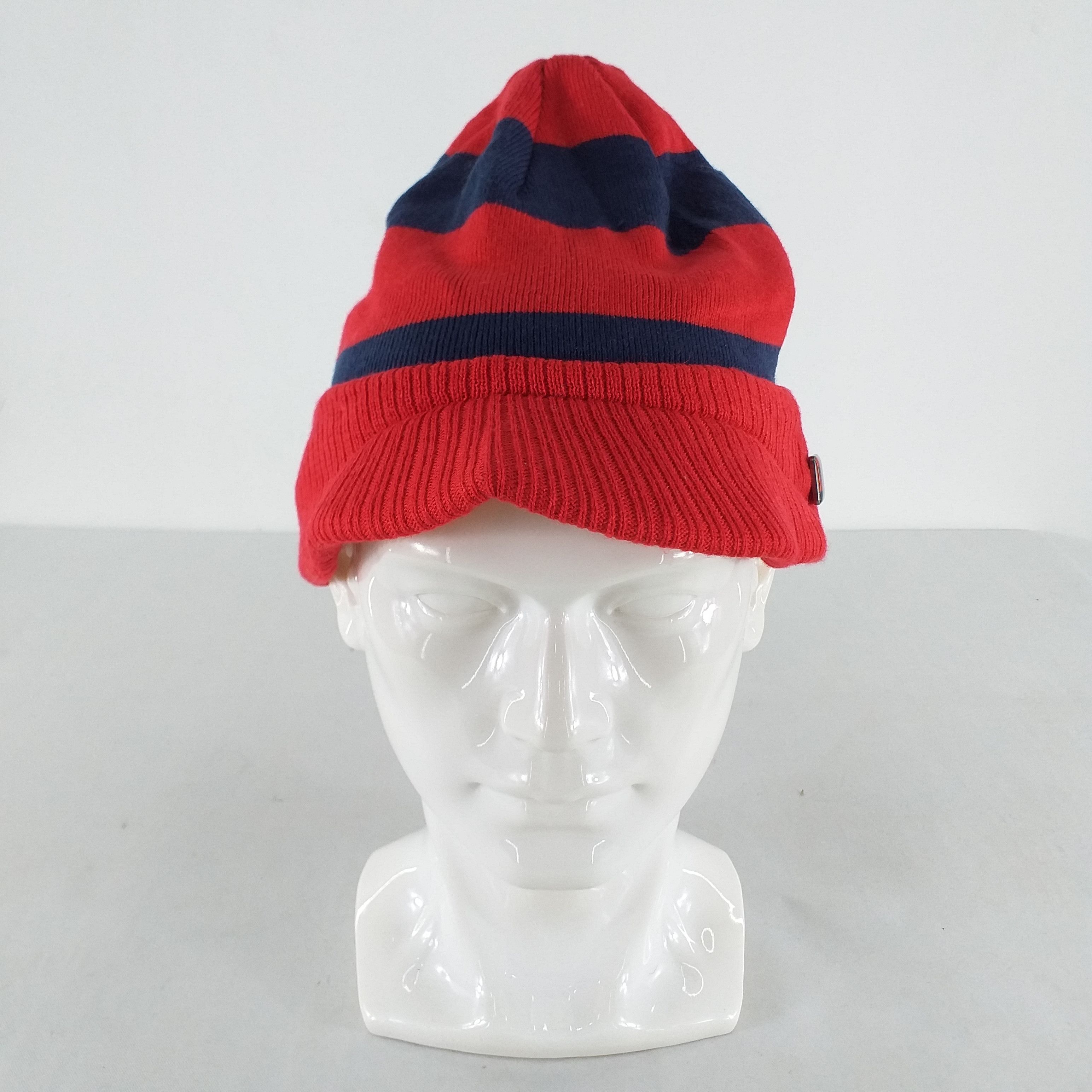 Adidas Adidas Stripes Snow Cap Hat Beanie With Pin Logo -BN346 Size ONE SIZE - 2 Thumbnail