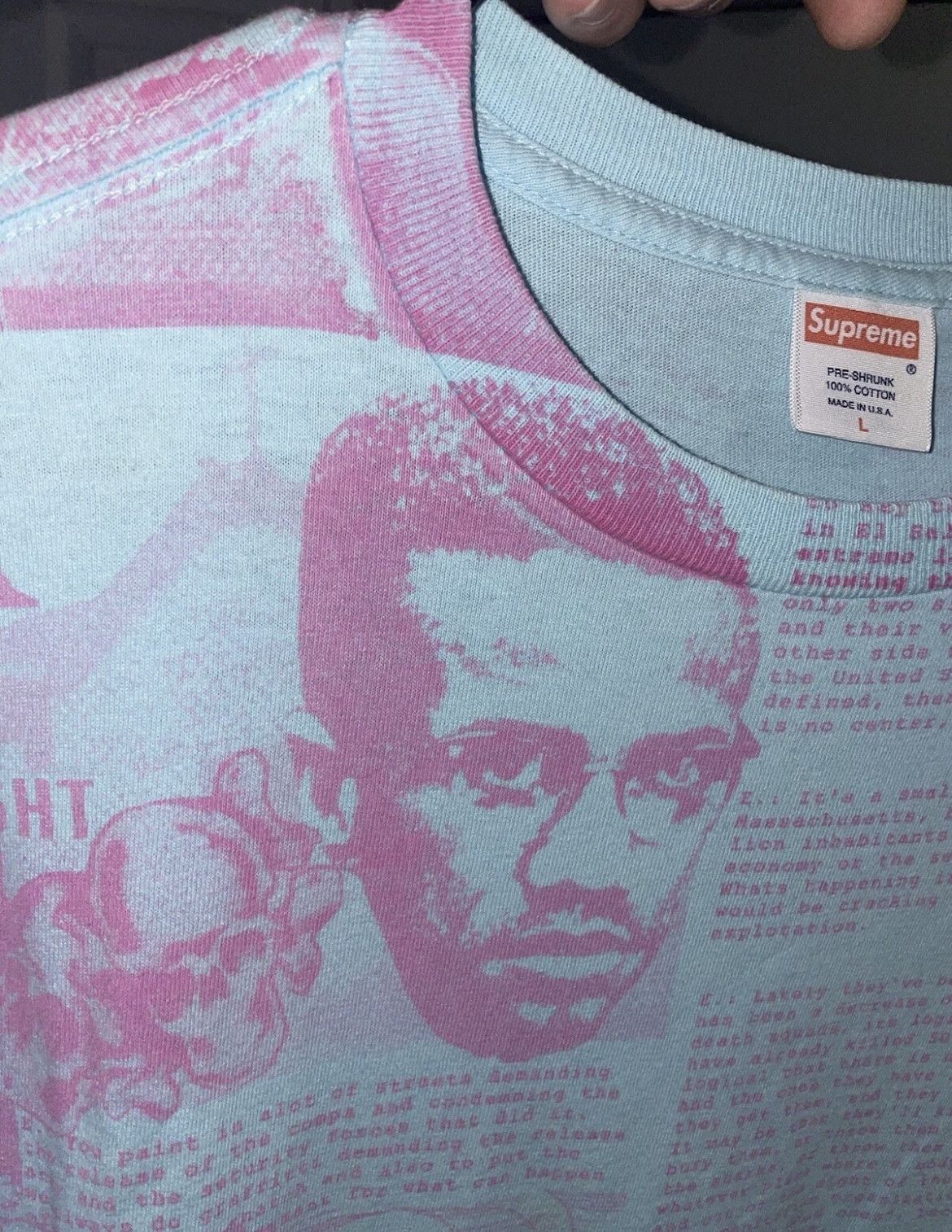 Supreme Supreme x Phase 2 SS07 Malcolm X Newspaper Tee Shirt Large Size US L / EU 52-54 / 3 - 6 Thumbnail