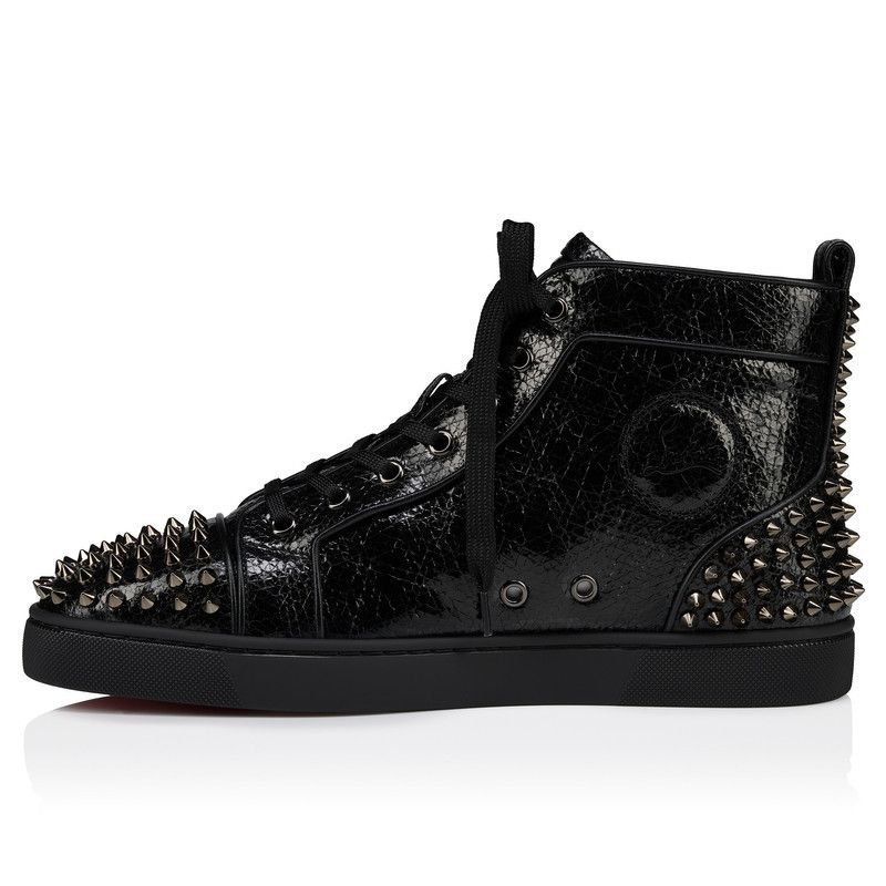 Christian Louboutin oc11z0126 Lou Spikes in Black Size US 11 / EU 44 - 3 Thumbnail