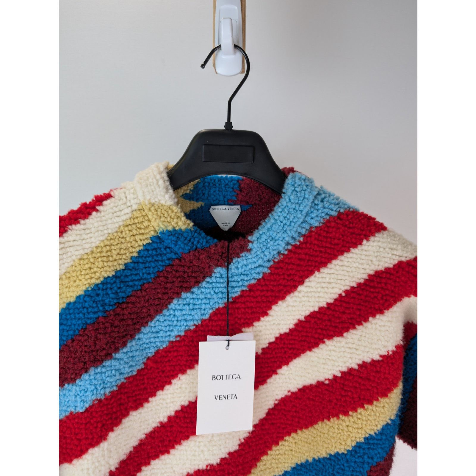 Bottega Veneta o1rshd1 Striped Loopy Knit Wool-Blend Sweater in Multicolor Size US M / EU 48-50 / 2 - 7 Thumbnail