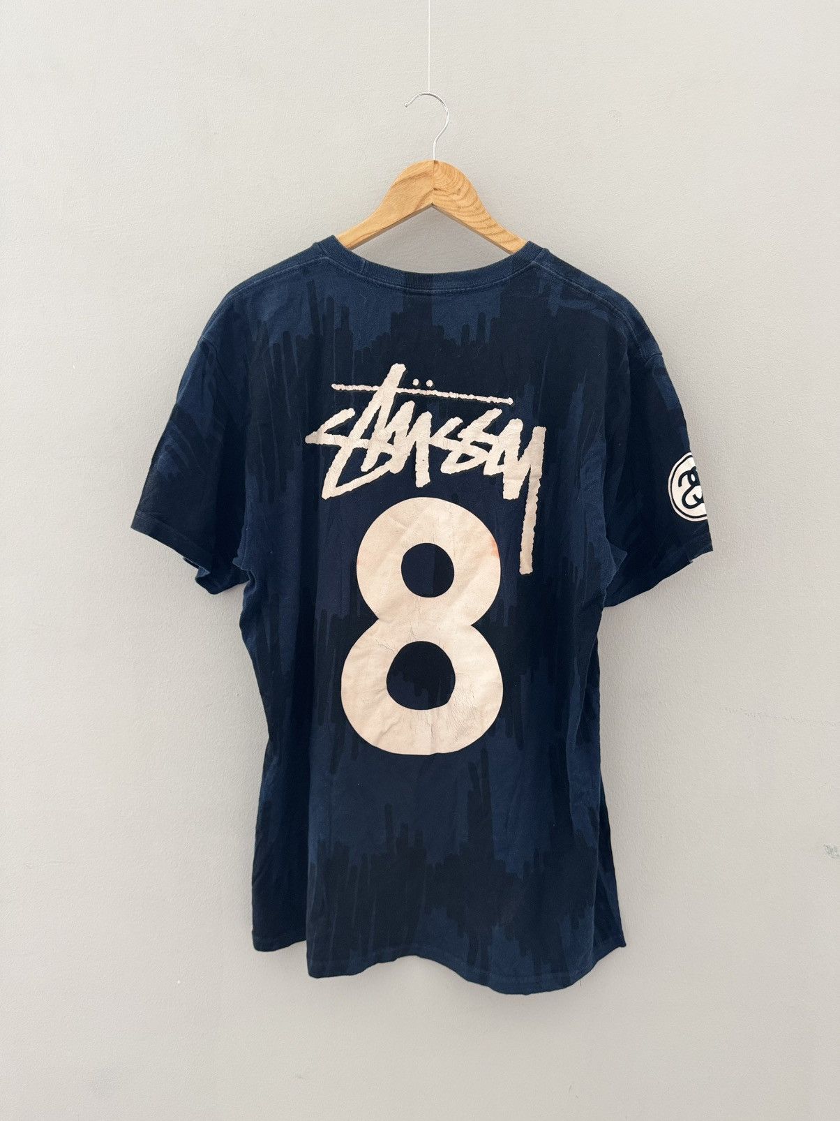 Stussy Stussy 8 Noise Tee 'Navy' T-shirt Size US L / EU 52-54 / 3 - 1 Thumbnail