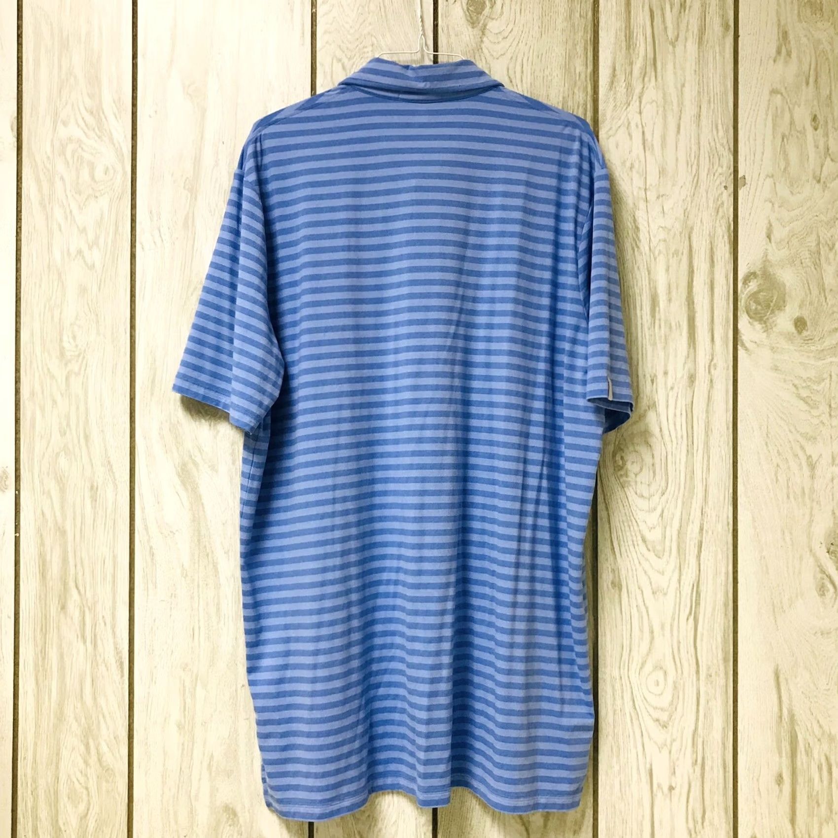 Ralph Lauren VINTAGE? No — Ralph Lauren RLX Polo Golf Shirt Blue Stripe UV Protection Moisture Wicking Quick Dry 2XL/XXL Men Polo Shirt Size US XXL / EU 58 / 5 - 2 Thumbnail