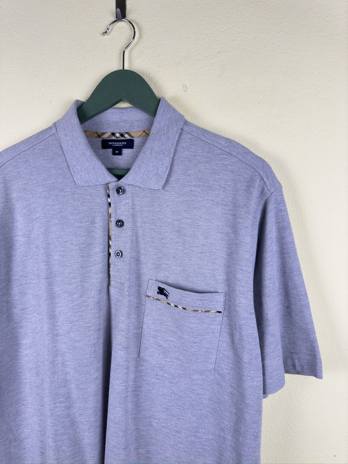 Burberry Burberry London Novacheck Polo Tee A186 Size US M / EU 48-50 / 2 - 2 Thumbnail
