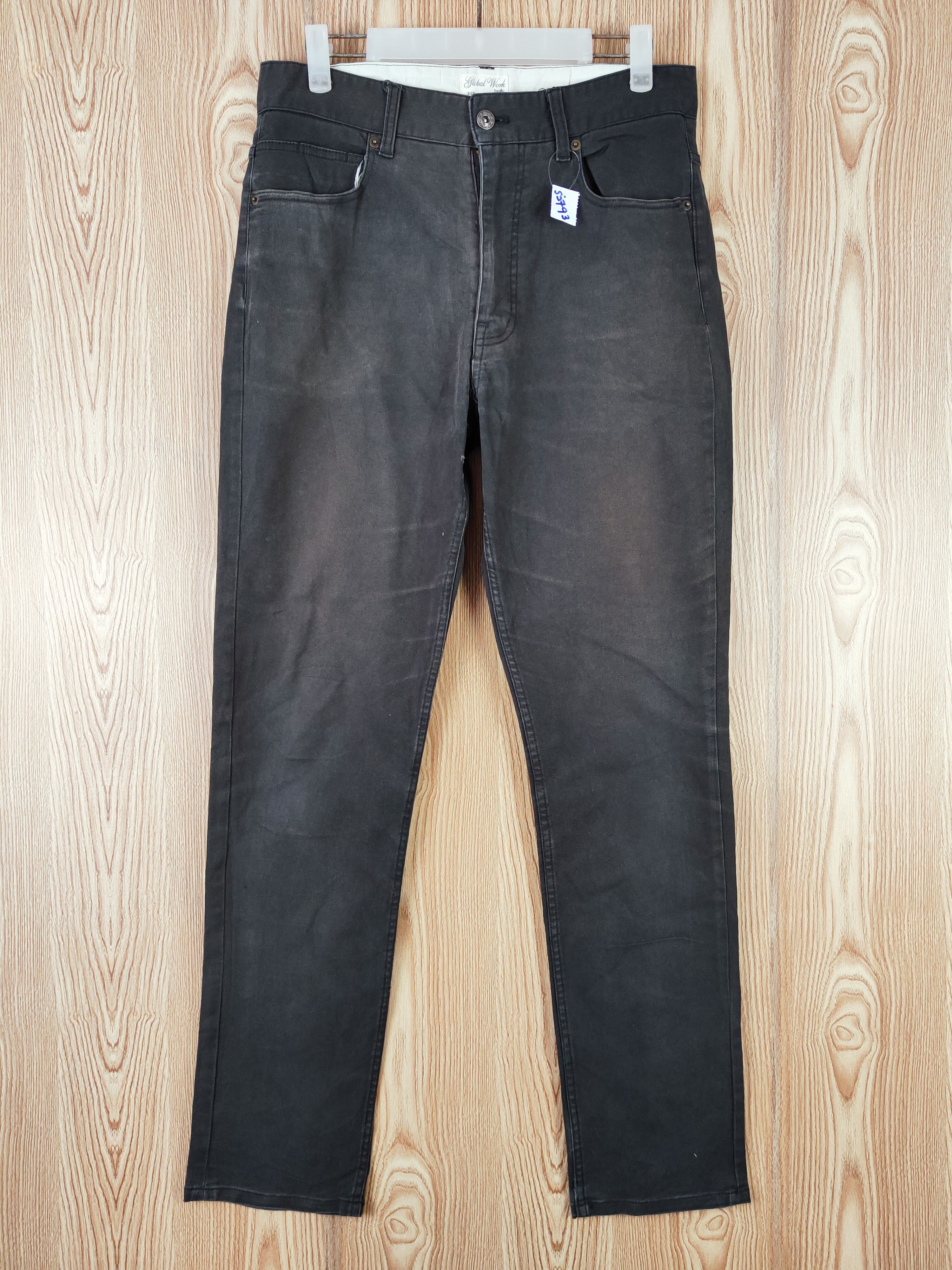 Global Work Black Faded Multipocket Casual Pants #S2793