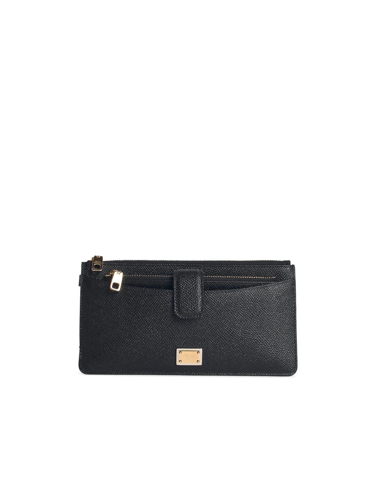 Dolce & Gabbana DOLCE & GABBANA Black Leather Cardholder Size ONE SIZE - 1 Thumbnail