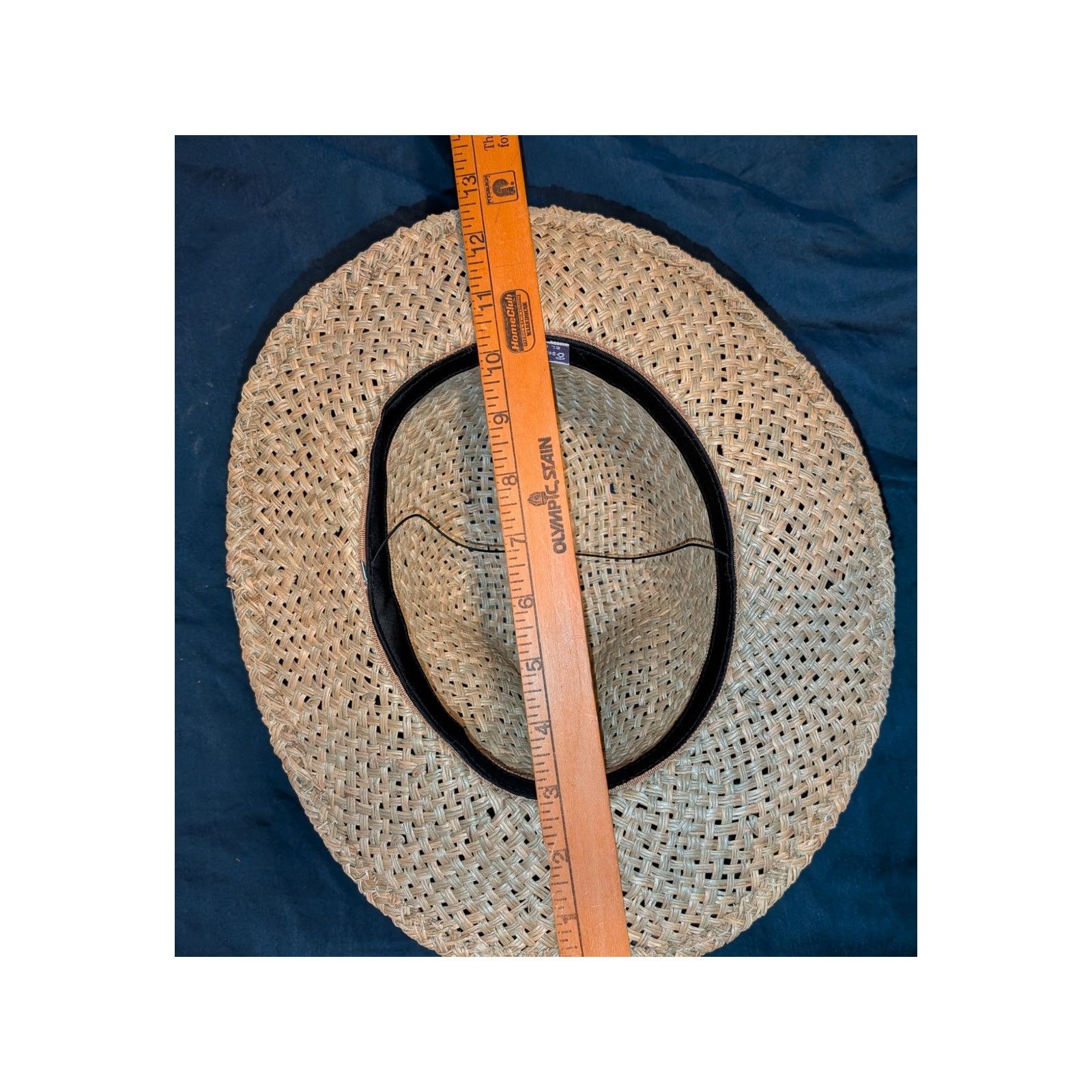 Panama Jack Vintage Bruce & Marci Straw Stetson Fedora Hat Med Women's Size ONE SIZE - 6 Thumbnail