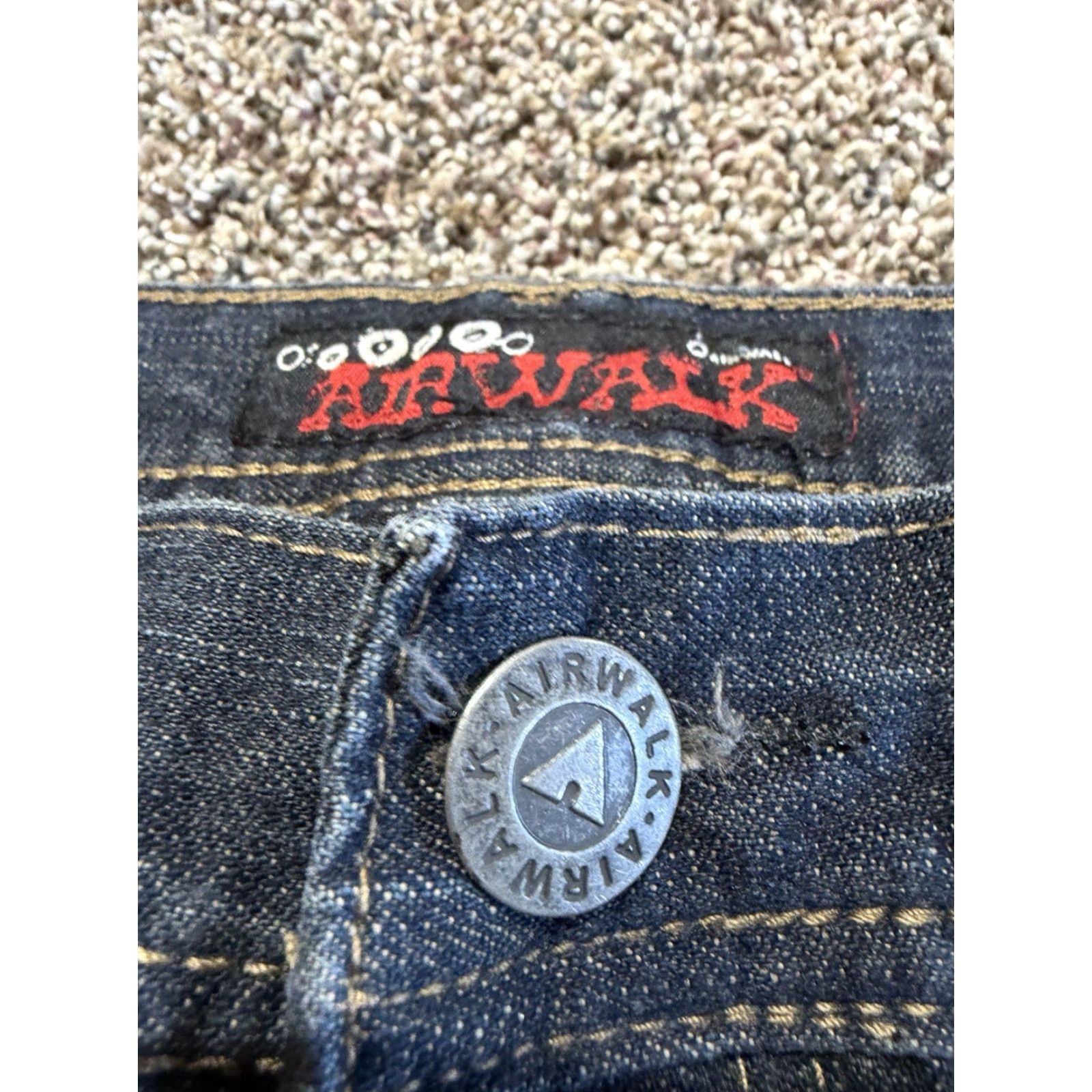 Airwalk VINTAGE AIRWALK Jeans Men 36X32 Blue Denim Cotton 5-Pocket Straight Bootcut Size US 36 / EU 52 - 3 Thumbnail