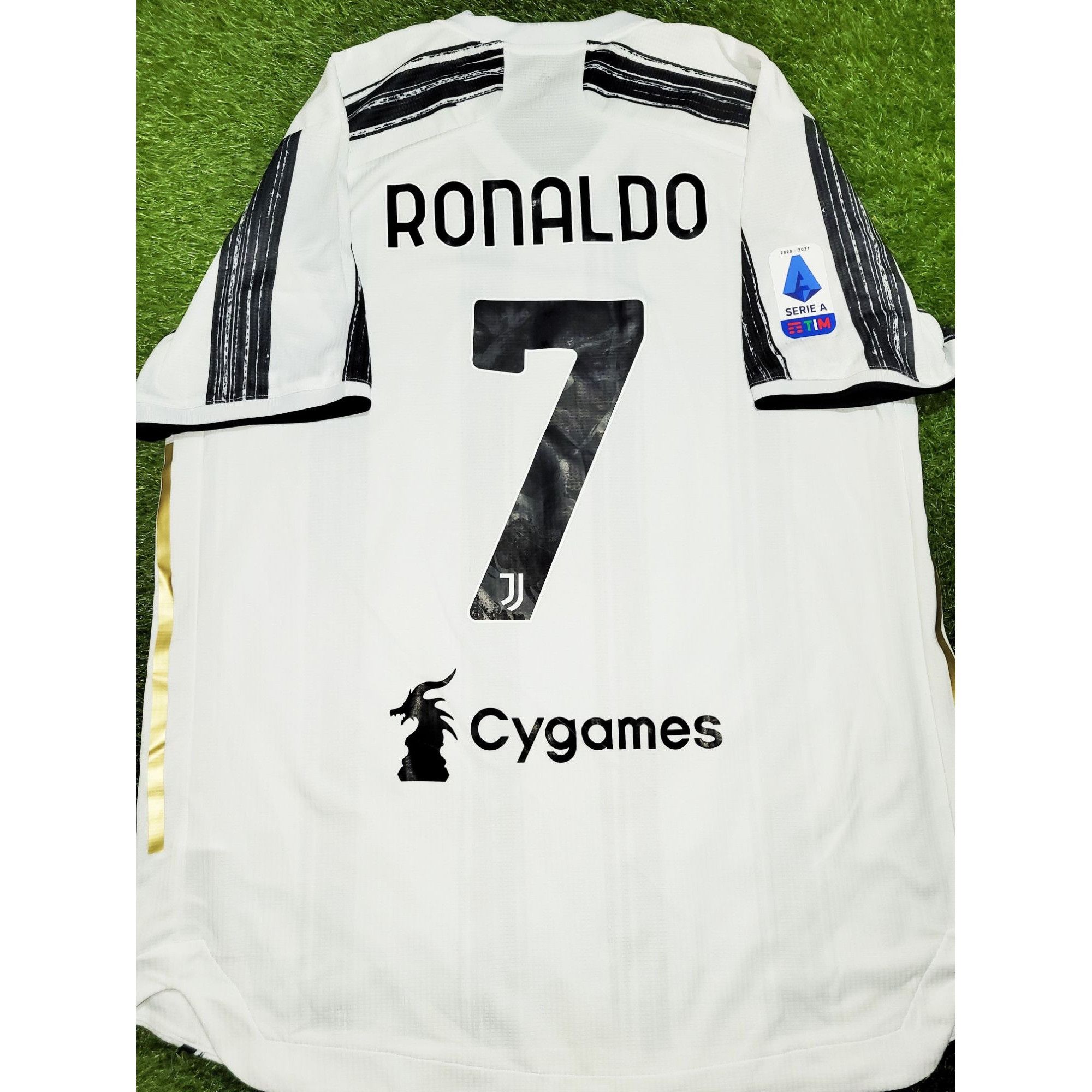 Image of Adidas Ronaldo Juventus 2020 2021 Player Issue Soccer Jersey XL in White, Men's