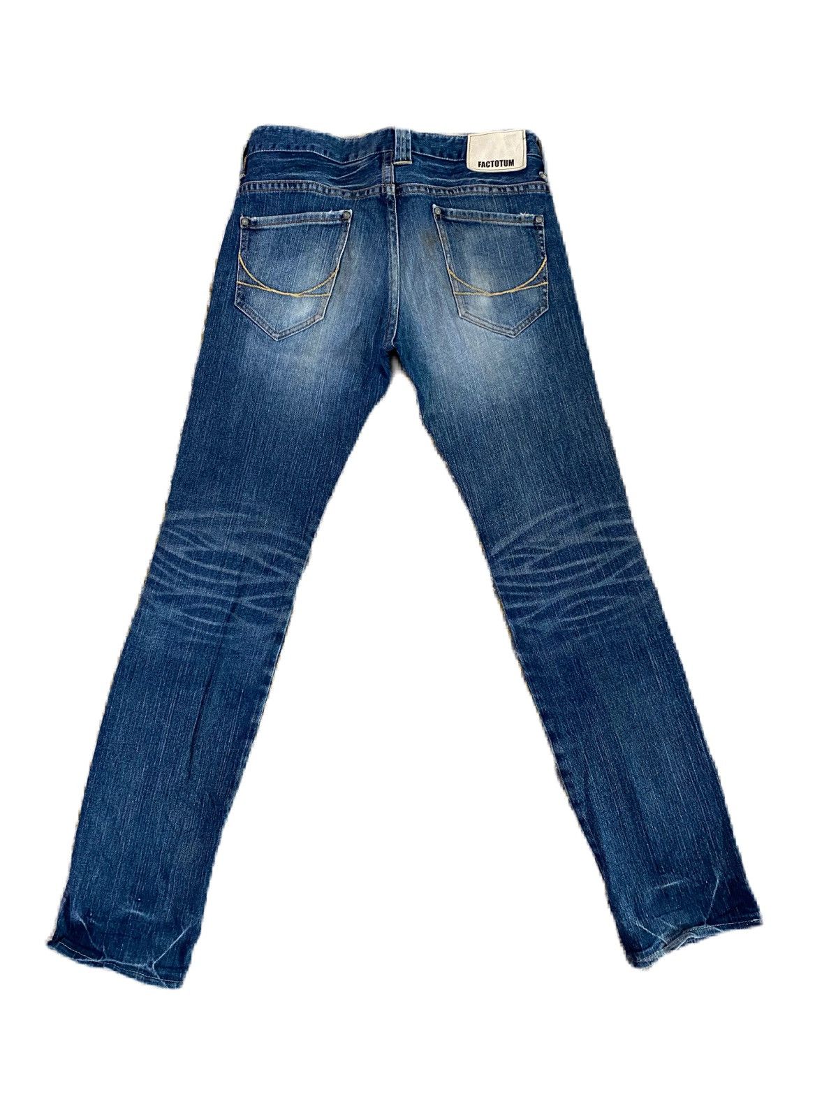 FACTOTUM JAPAN BRAND FACTOTUM DENIM SKINNY TYPE DISTRESS DESIGN Size US 32 / EU 48 - 4 Thumbnail