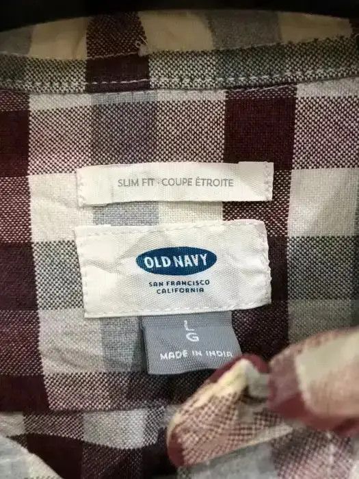 Vintage Vintage Old Navy Plaid Tartan Flannel Shirt 👕 Size US L / EU 52-54 / 3 - 3 Thumbnail