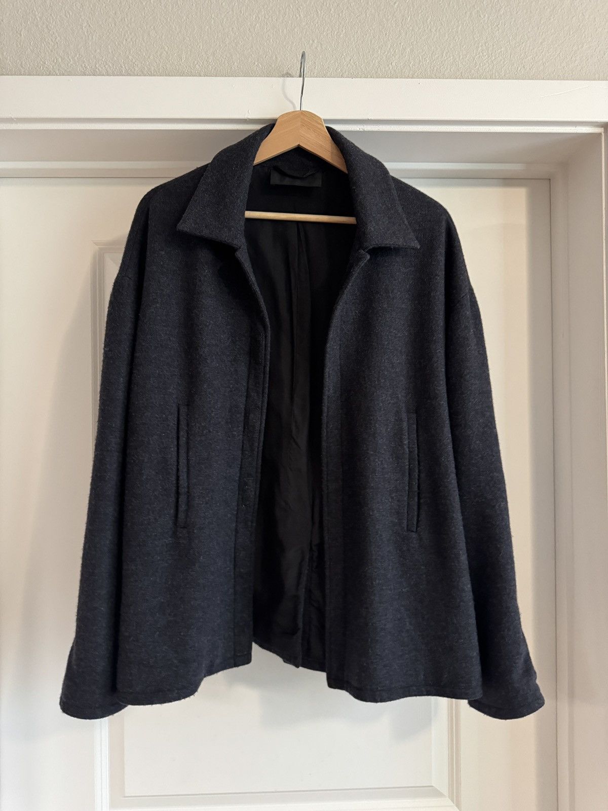 Prada 1998aw silk-lined wool velcro jacket Size US S / EU 44-46 / 1 - 2 Thumbnail