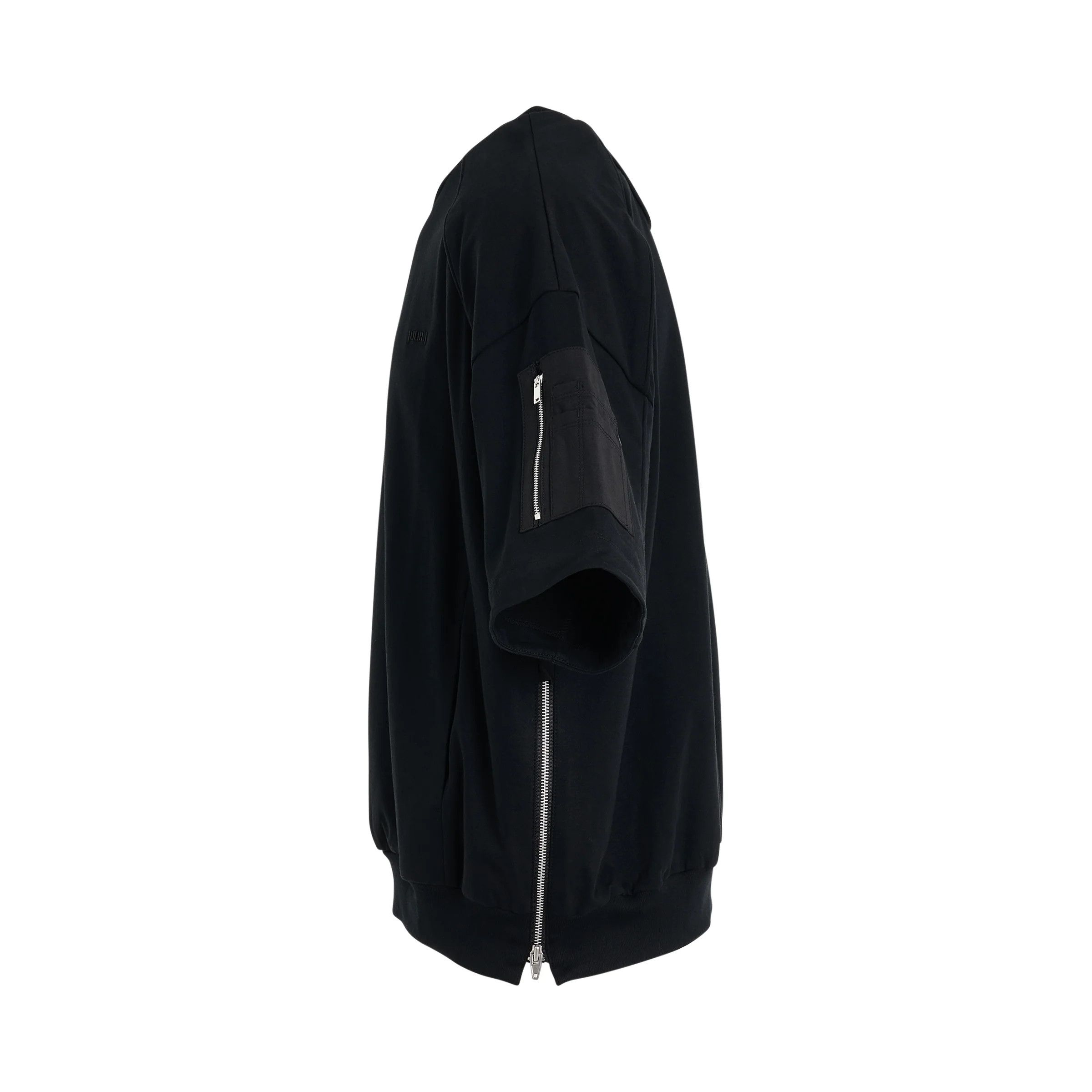 Juun.J o1mris0824 Zipper Half Sweatshirt in Black Size US S / EU 44-46 / 1 - 3 Thumbnail