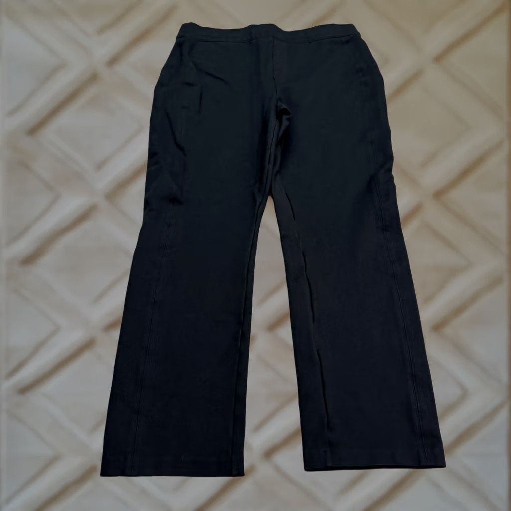 Spanx Spanx Slim Straight Pants Womens XL Black Pull On Ponte Casual Slim Fit Trousers Size 40" / US 18 - 1 Thumbnail