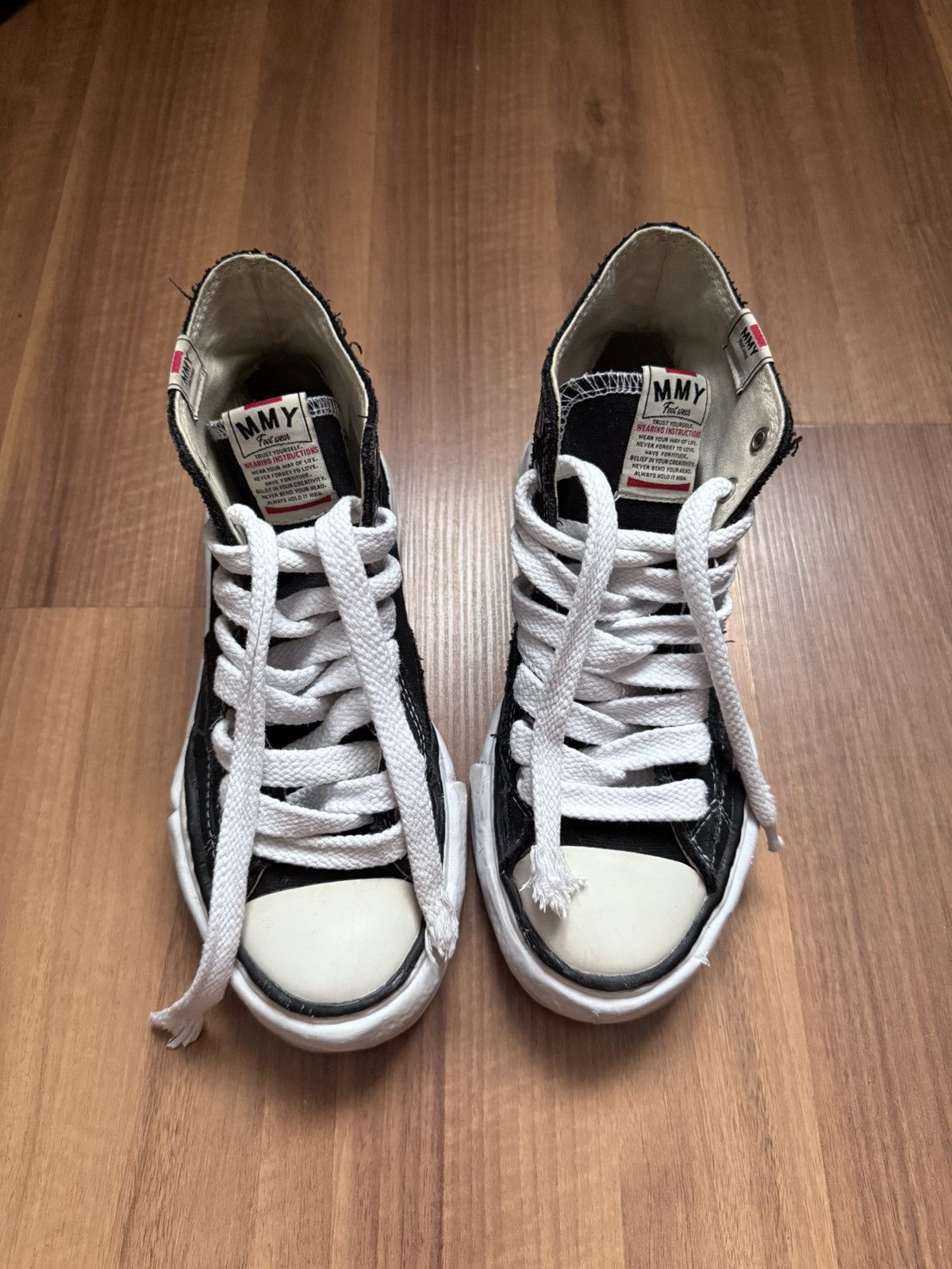 Maison MIHARA YASUHIRO MMY Maison Mihara Yasuhiro Peterson High Black Sneakers Size US 7.5 / EU 40-41 - 12 Thumbnail
