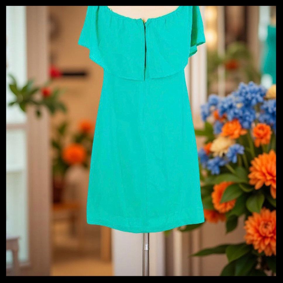 Other Charles Henry XS Teal Off Shoulder Dress Size XS / US 0-2 / IT 36-38 - 2 Thumbnail