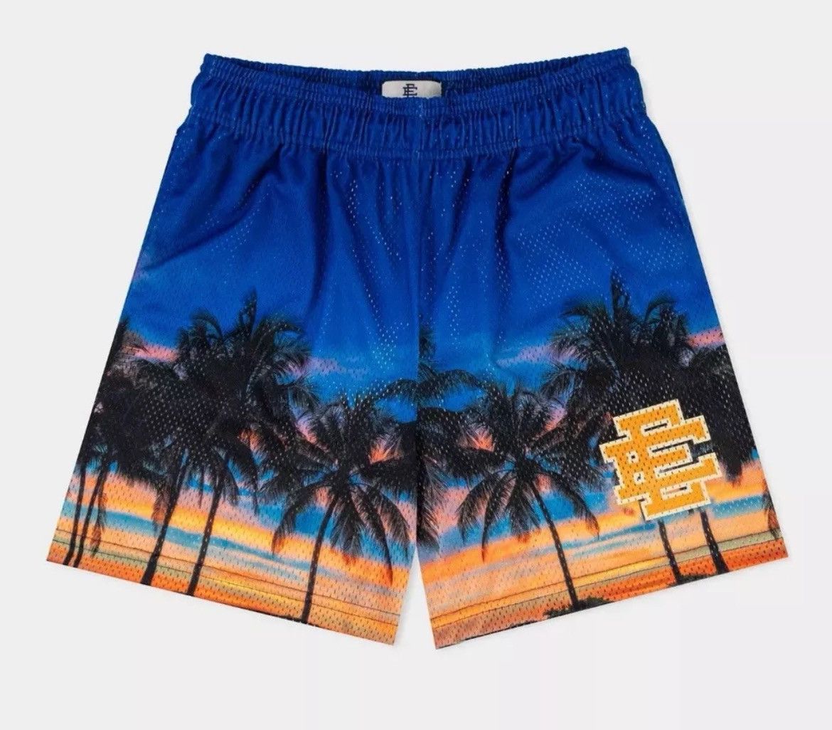 Eric Emanuel Eric Emanuel Miami Sunset Exclusive Palm Tree RARE Shorts l Size US 29 - 1 Thumbnail