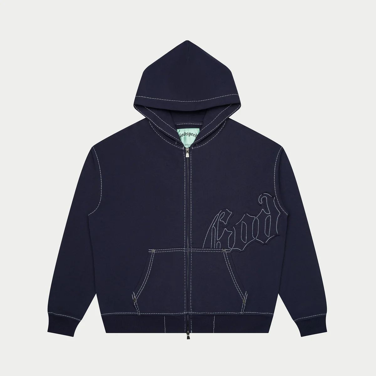 Godspeed Godspeed 'Stitched' OG Logo Navy Hoodie Size US XXL / EU 58 / 5 - 1 Preview