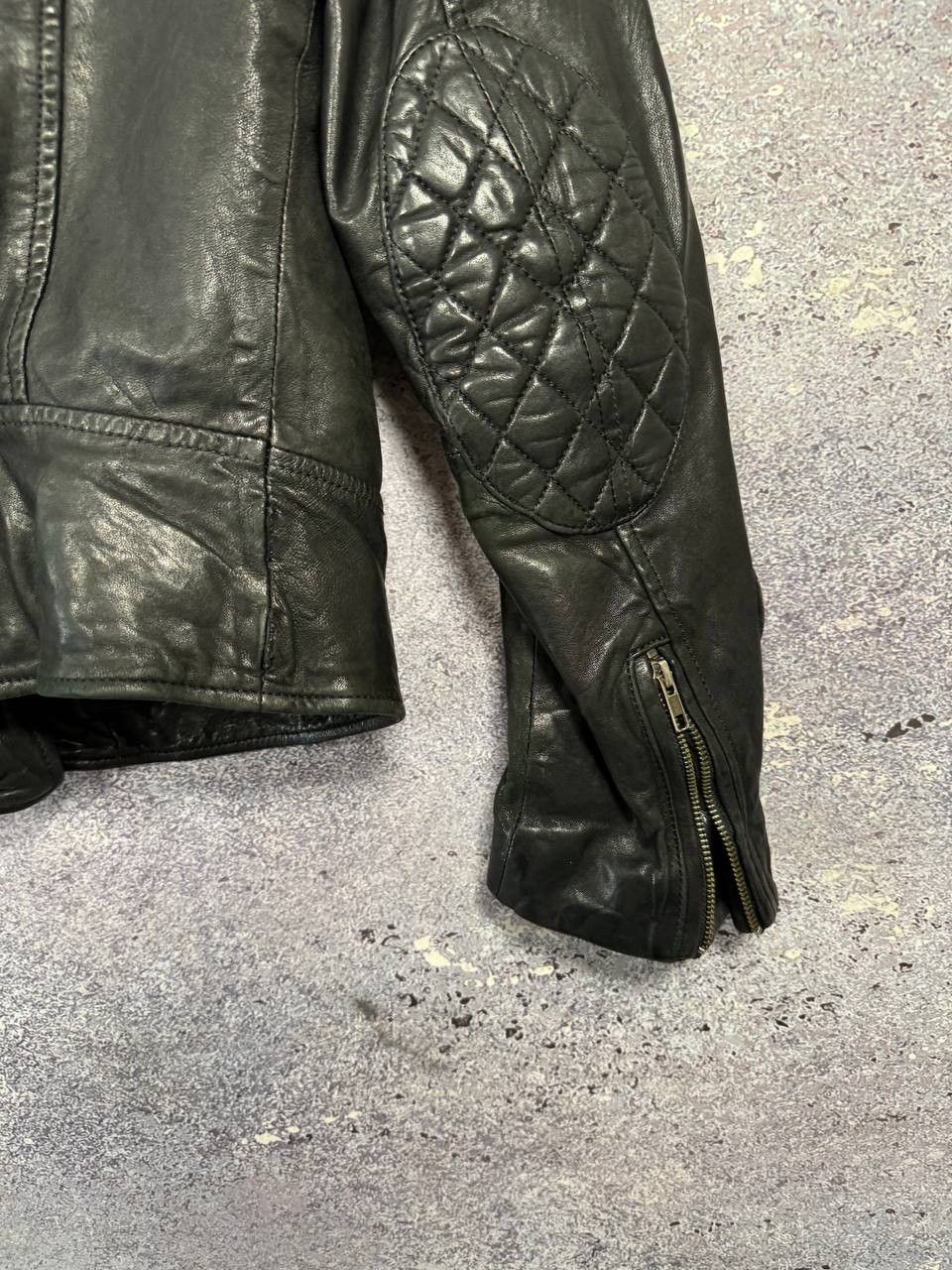 Allsaints × Vintage ALLSAINTS LEATHER BIKER JACKET WOMEN'S UK14 LAMB PAPIN Size L / US 10 / IT 46 - 14 Thumbnail