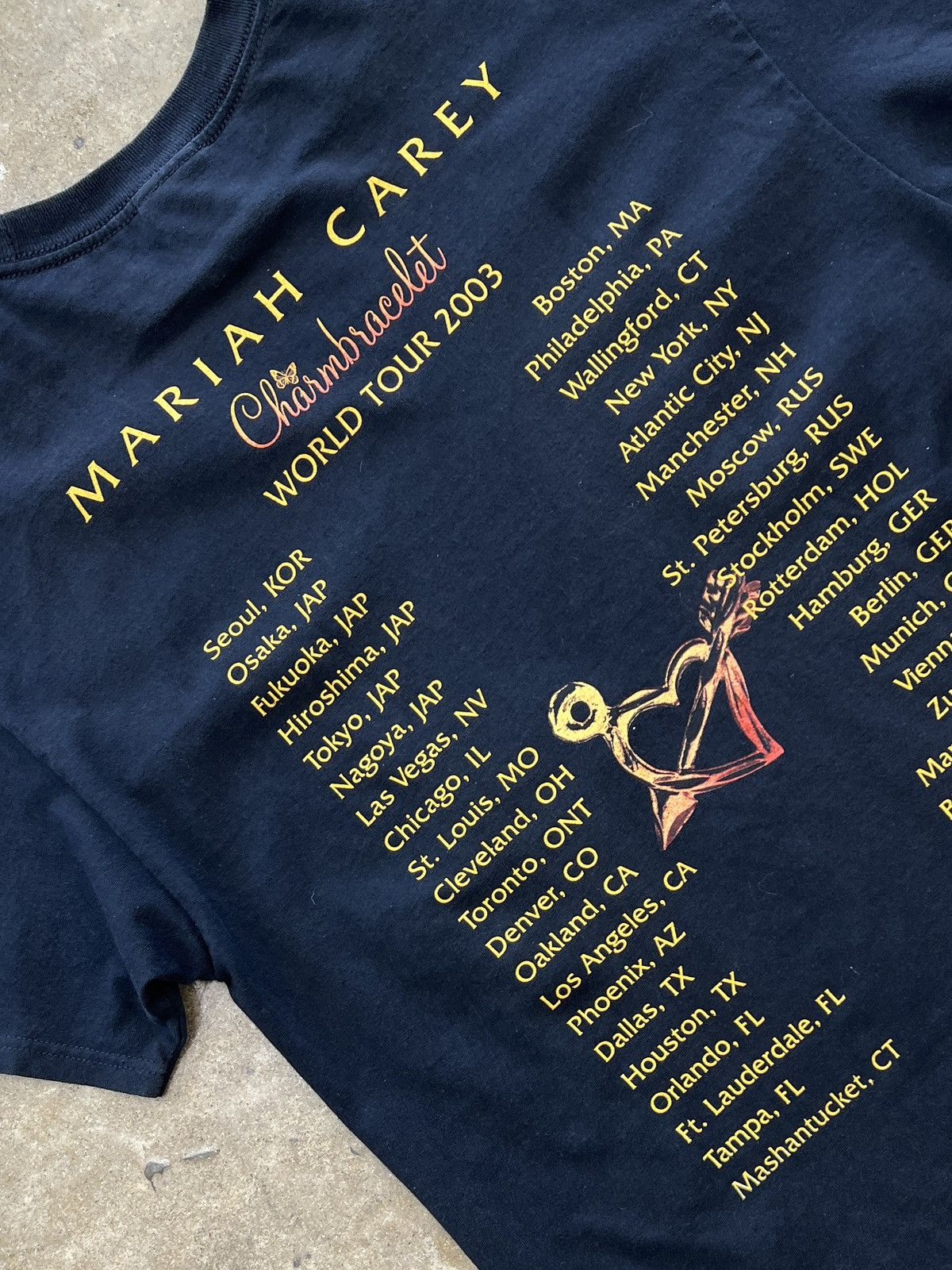 Band Tees Vintage Y2K 2003 Mariah Carey Charm Concert Tee Large Size US L / EU 52-54 / 3 - 4 Thumbnail