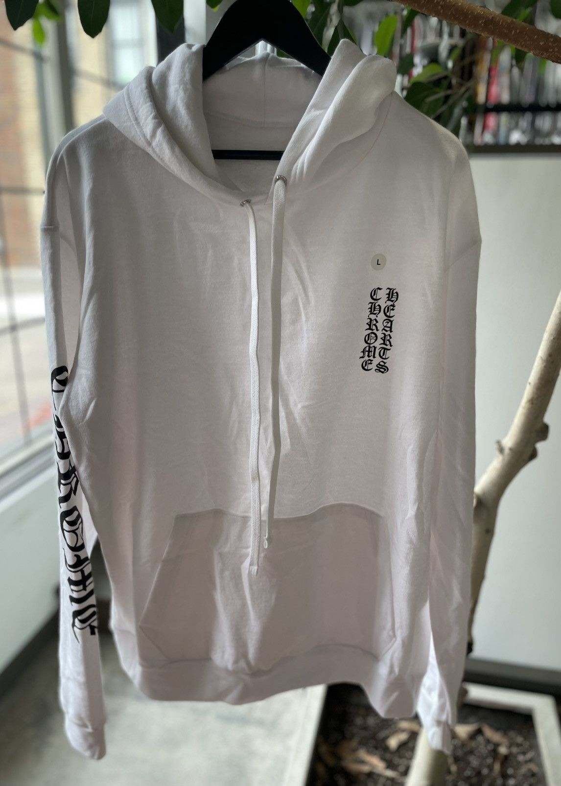 Chrome Hearts Chrome Hearts Vertical Script Graphic Print Hoodie Size US L / EU 52-54 / 3 - 1 Thumbnail