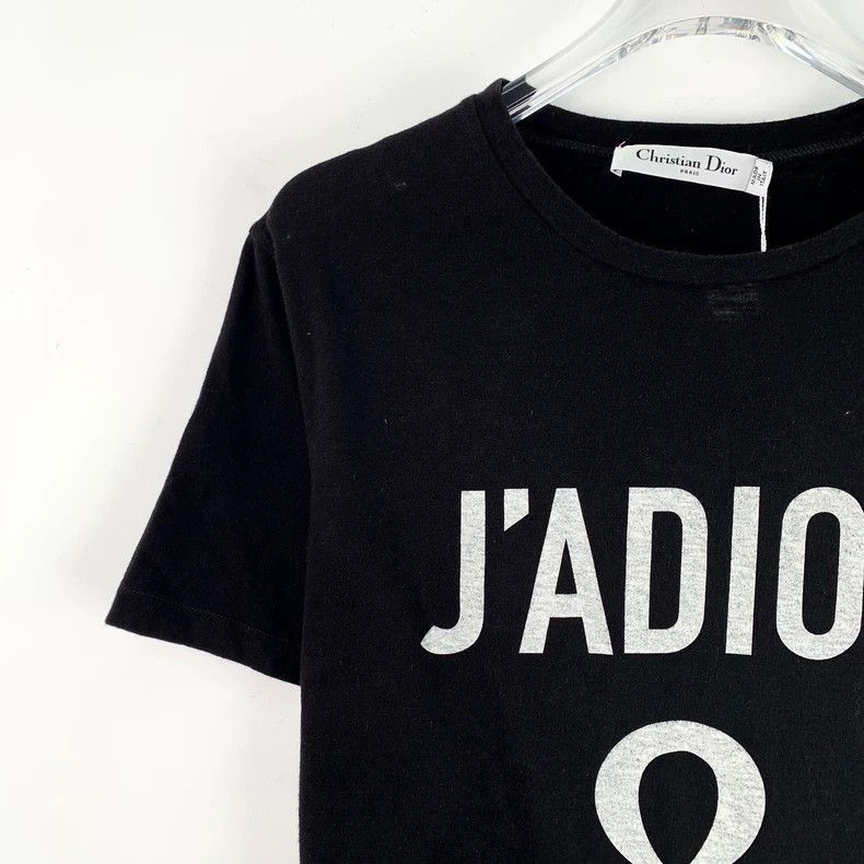 Dior Christian Dior Black Letter Print Tshirt-2506 Size XS / US 0-2 / IT 36-38 - 3 Thumbnail