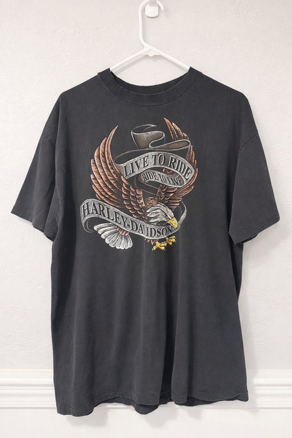 Harley Davidson Harley Davidson Shirt Fade Distressed Single Stitch Thrashed Size US XL / EU 56 / 4 - 1 Thumbnail