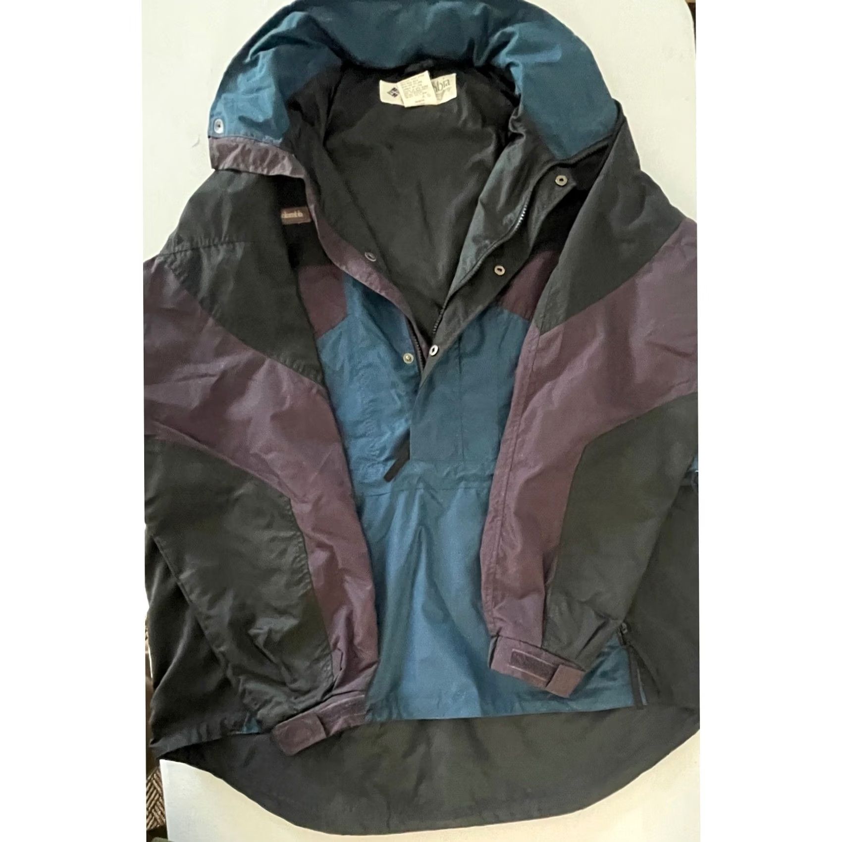 Vintage VINTAGE Columbia Sportswear Anorak Jacket Mens XL Teal Purple SM 3010 Size US XL / EU 56 / 4 - 5 Thumbnail