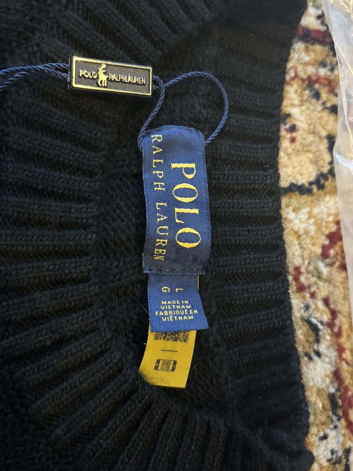 Polo Ralph Lauren Black Polo Ralph Lauren Knitted Sweater Size US L / EU 52-54 / 3 - 3 Thumbnail