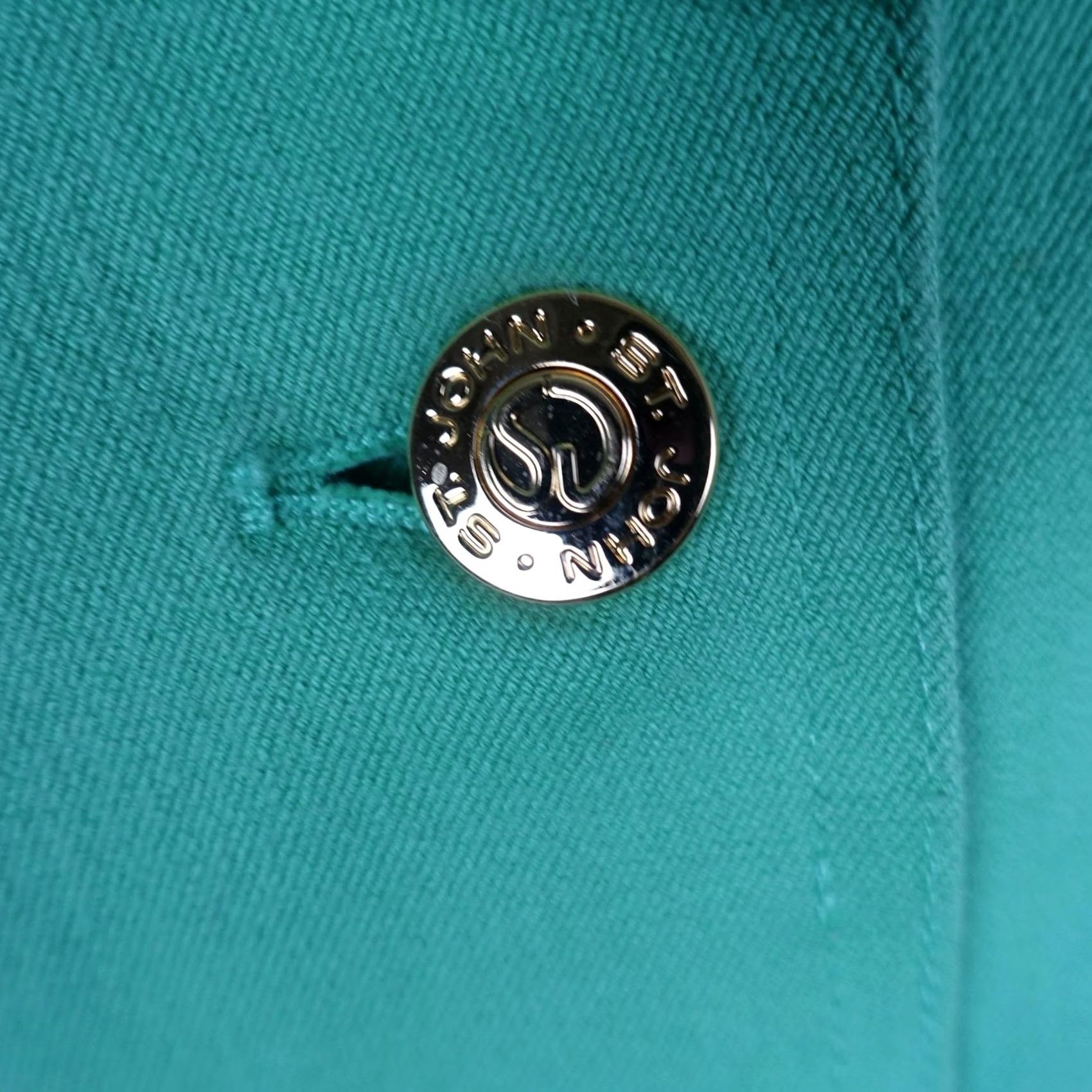 Vintage VINTAGE St John Sport Jacket Womens S Green Solid Button Collared Casual Regular Fall Spring Mens/Womens Size S / US 4 / IT 40 - 4 Thumbnail