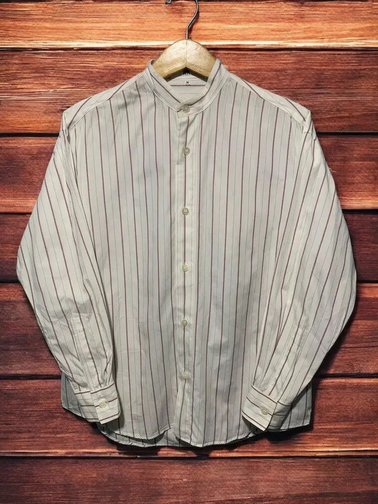 Issey Miyake Issey Miyake IM stripe mandarin shirt Size US M / EU 48-50 / 2 - 1 Thumbnail