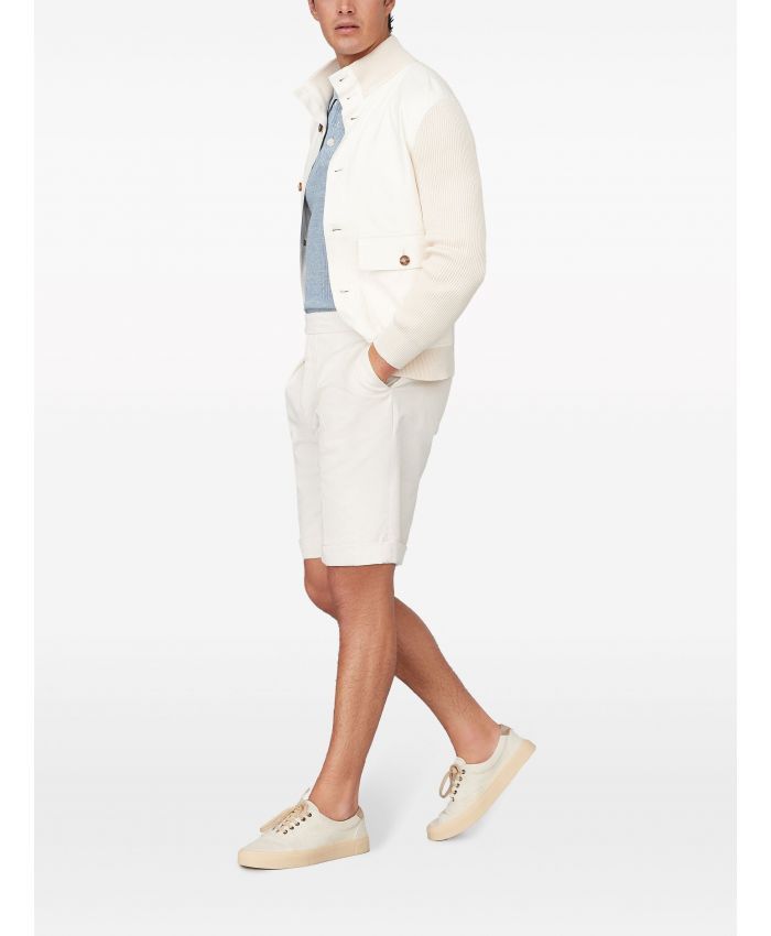 Brunello Cucinelli Dyed Bermuda Shorts in Open White Size US 34 / EU 50 - 4 Thumbnail
