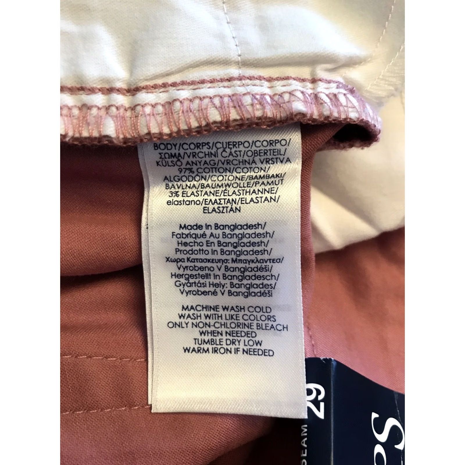 Chaps Chaps Pants Womens 8 Pink Slim Straight Mid Rise NWT Dress Workwear Easy Care Stretch Flat Front Pocket Size 30" / US 8 / IT 44 - 8 Thumbnail