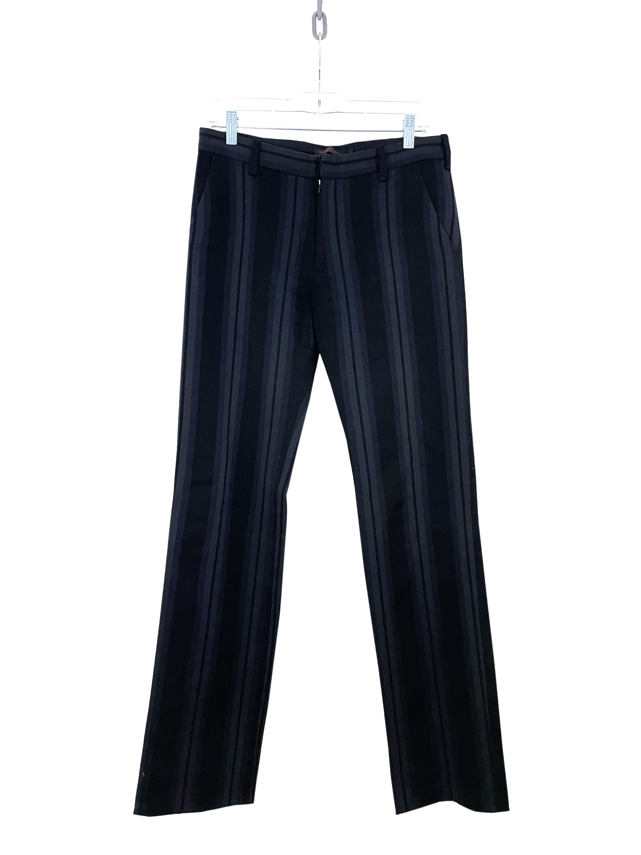 Undercover AW02 Witch's Cell Division Striped Pants Size US 32 / EU 48 - 1 Thumbnail