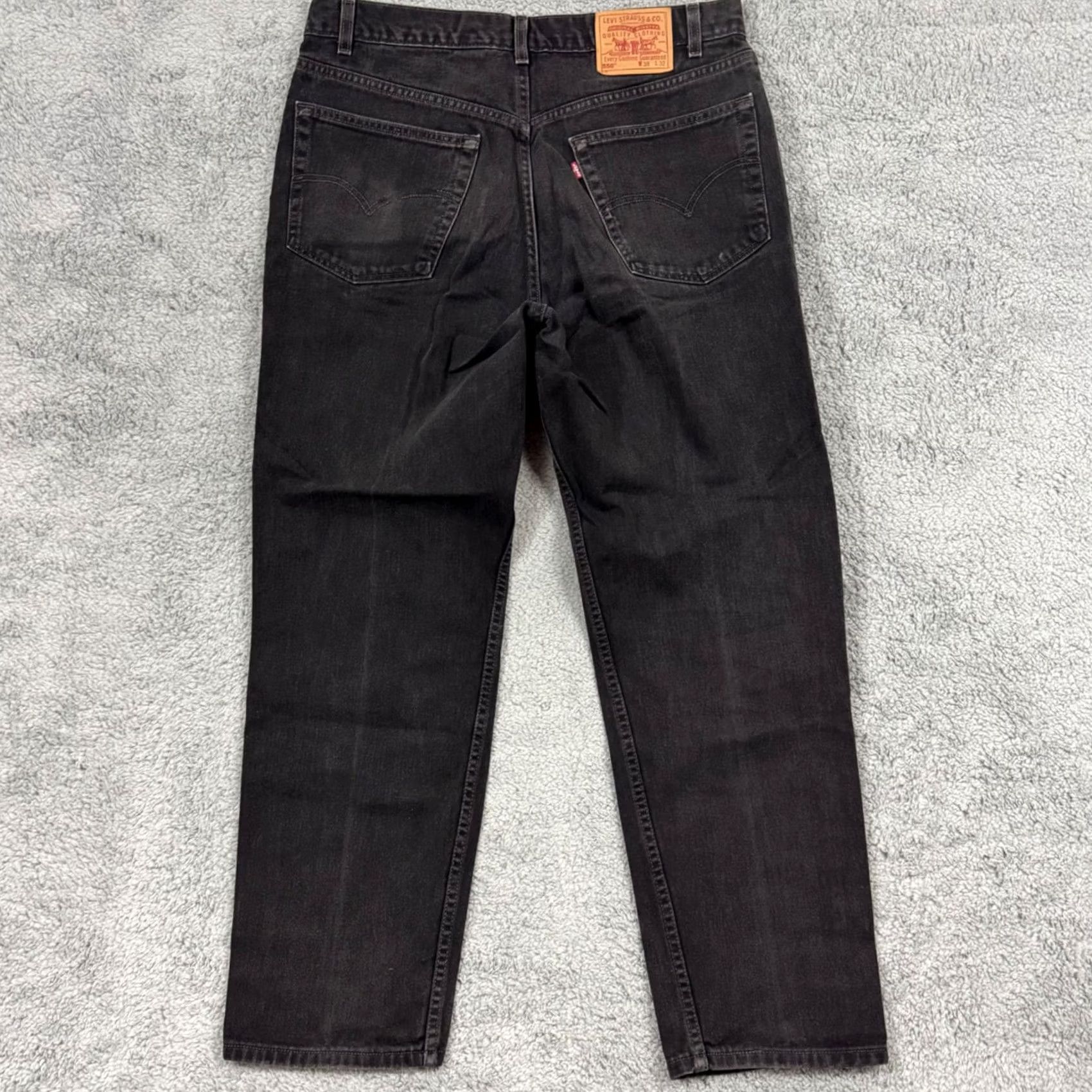 Levi's Vintage Levi'S 550 Jeans - 90s USA Mens Fit 38x32 Black Denim Size US 38 / EU 54 - 6 Thumbnail