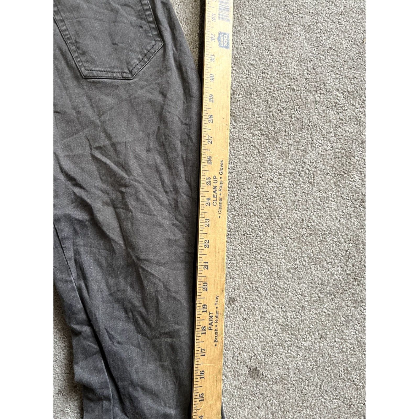 Gap Gap 1969 Resolution Pull-On Legging Pants Womens 30R Dark Gray Stretch Jeans Jegging Slim Pockets Elastic Waist Size 30" / US 8 / IT 44 - 6 Thumbnail