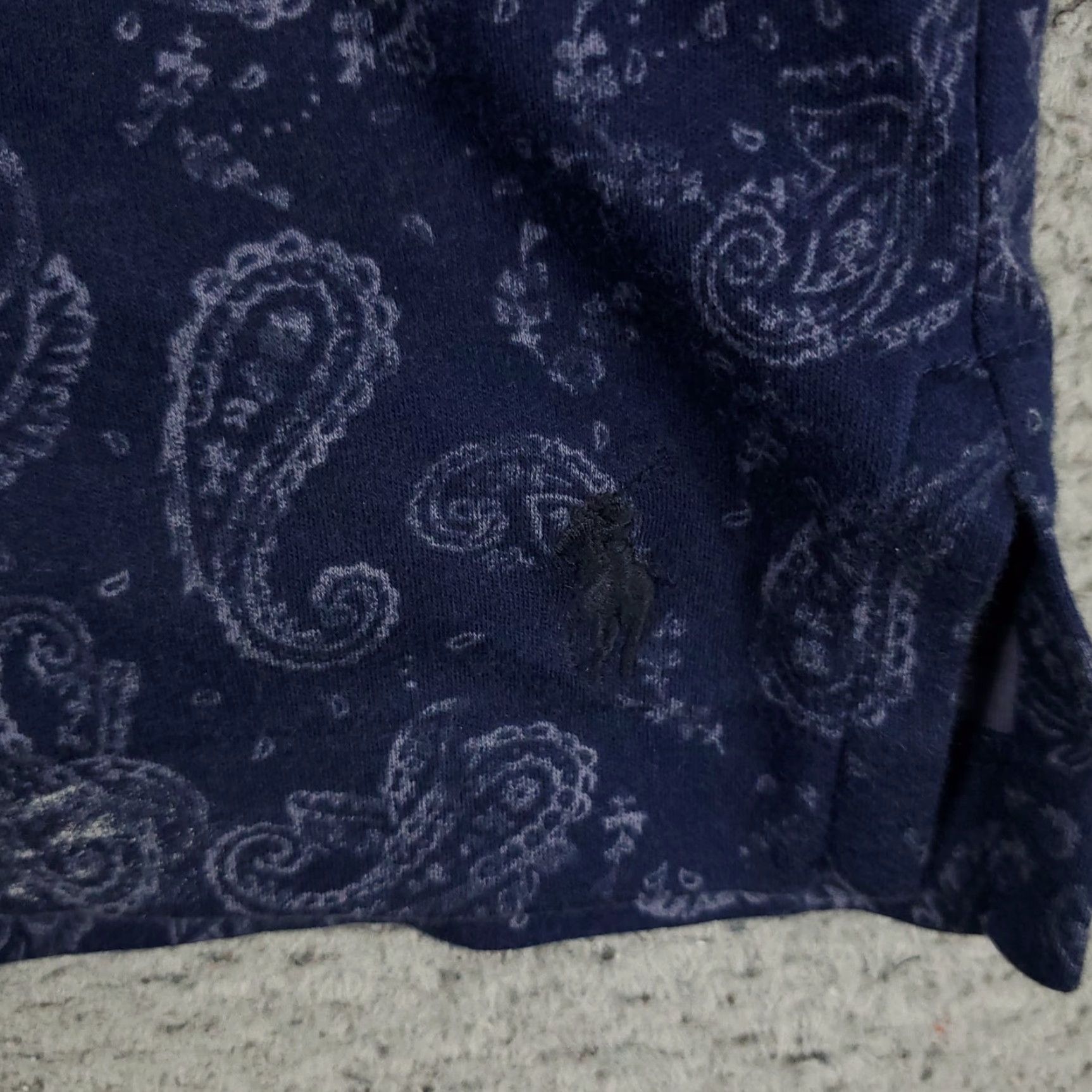 Ralph Lauren Ralph Lauren Polo Shirt Blue Paisley Men's XL Short Sleeve Classic Fit Size US XL / EU 56 / 4 - 3 Thumbnail