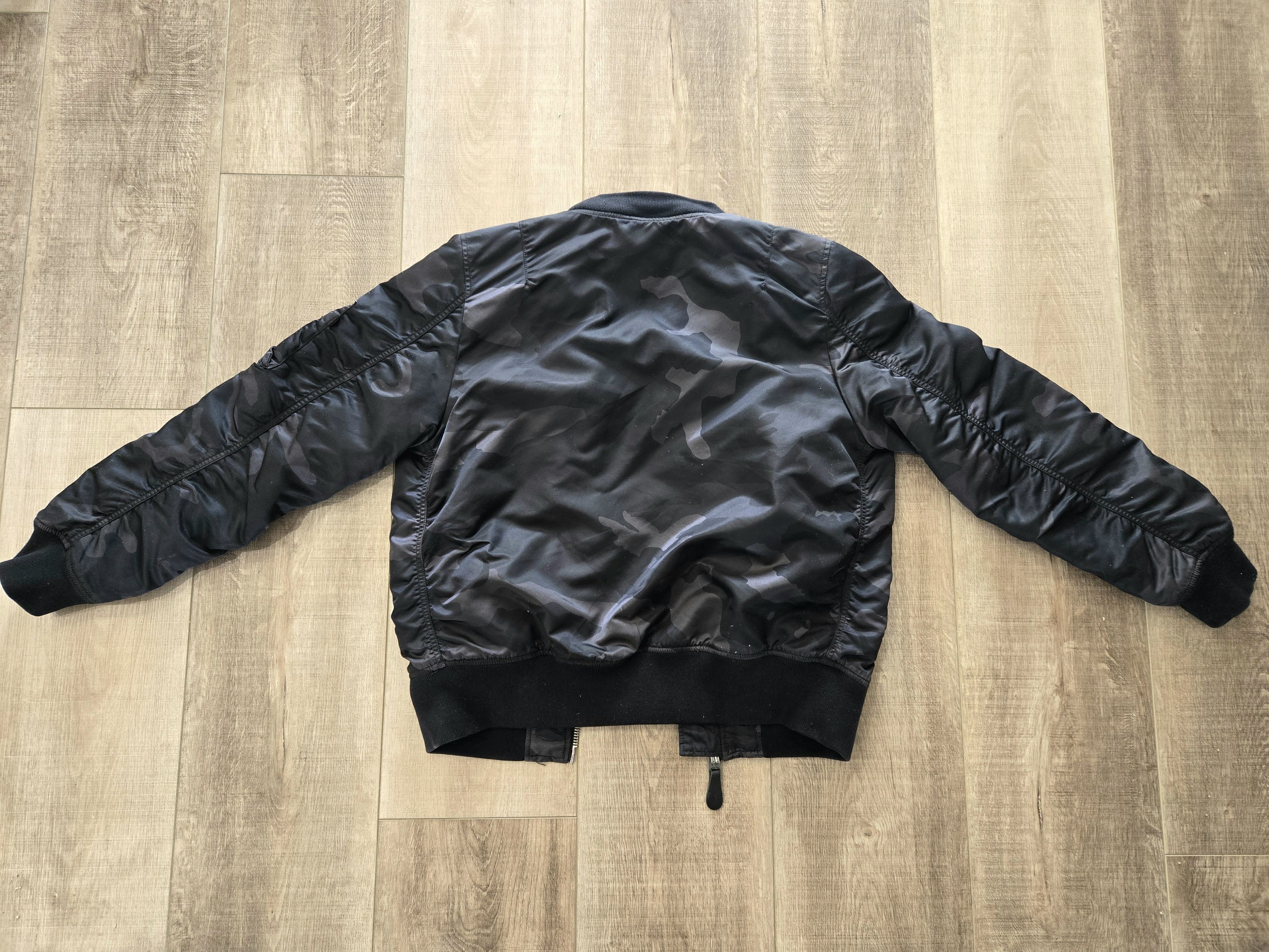 Alpha Industries Black Camo Bomber Jacket W/ Removable Hood Alpha Industries Size US M / EU 48-50 / 2 - 4 Thumbnail
