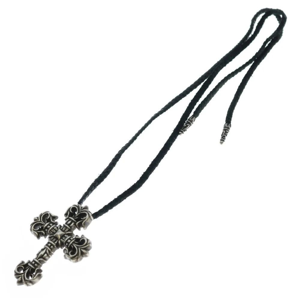 Chrome Hearts Chrome Hearts Small Filligree pendant Leather blaid necklace Size ONE SIZE - 1 Thumbnail